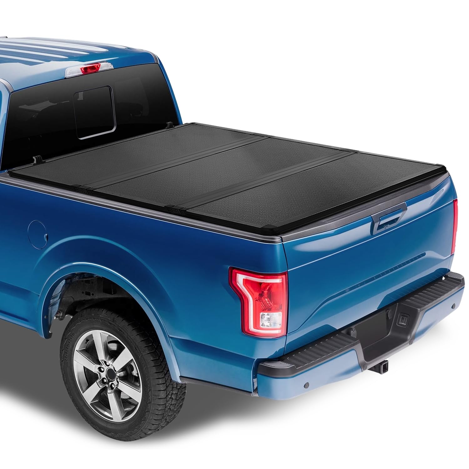 Auto Dynasty Soft Roll-Up Truck Bed Tonneau Cover Compatible With 2015-2020 Ford F-150 6.5Ft/78Inch Fleetside Bed, Matte Black S