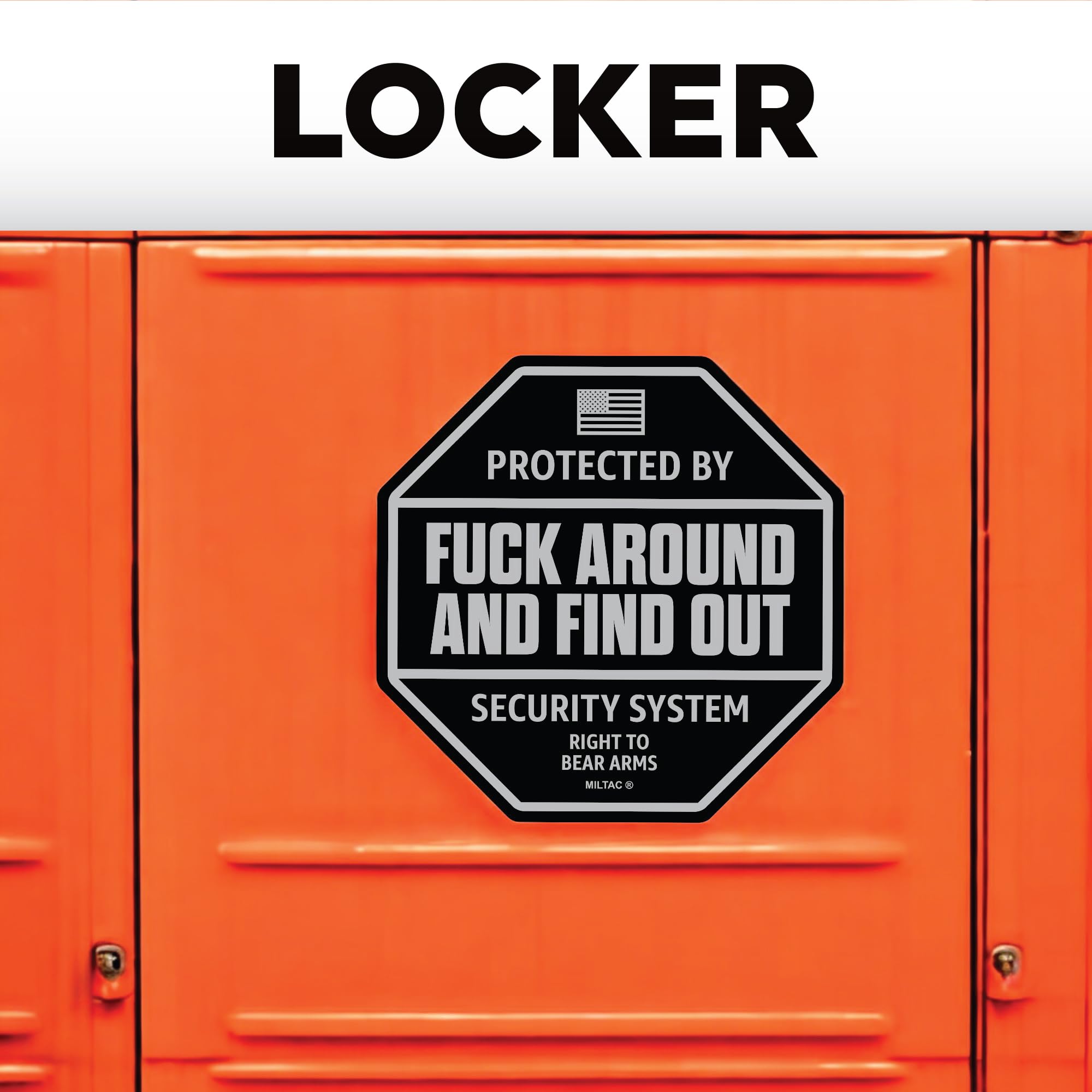 FAFO Magnet - FAFO Security Sign Warning | Protected by Fuck Around and Find Out Sign for Truck, Window | Funny Car Magnets, Sec