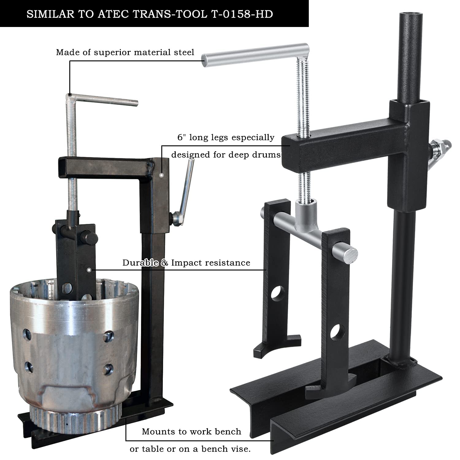 Danti T-0158 Heavy Duty Steel Clutch Drum Spring Compressor Tool