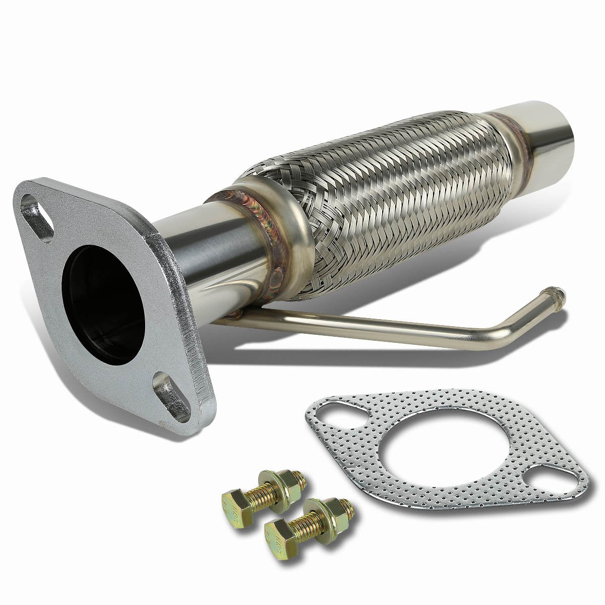 DNA MOTORING FXP-FESC01 Flex Pipe Connector for 03-08 Ford Escape 3.0L V6, Stainless Steel