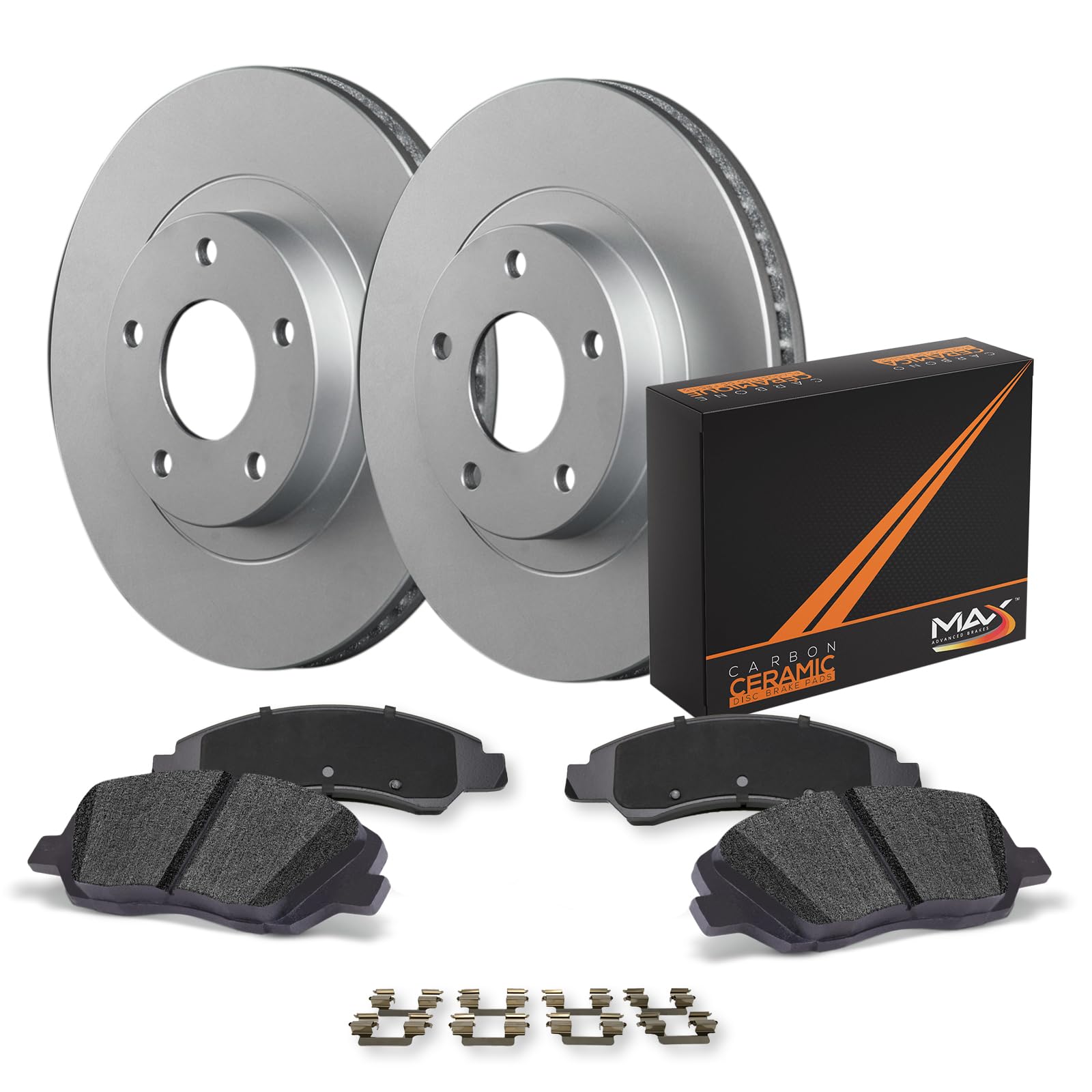 Max Advanced Brakes Front Brake Kit Compatible With 1997-2001 Toyota Camry Avalon Solara Compatible With Lexus Es300 Replacement
