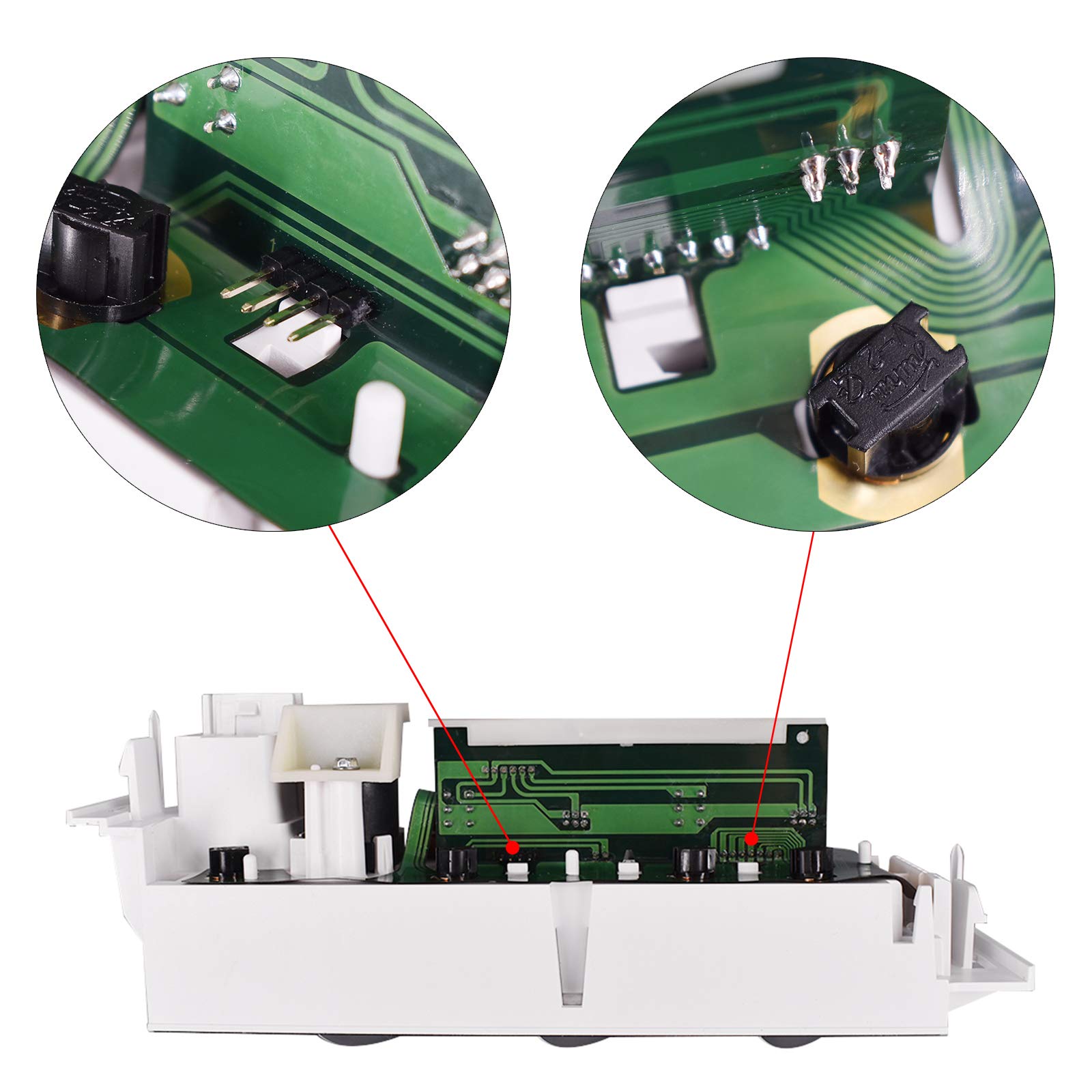 Heater A/C Control Switch Panel Module Without Rear Window Defogger Fits for 1996-2002 Chevy GMC Pickup Truck Replaces 9378815 5