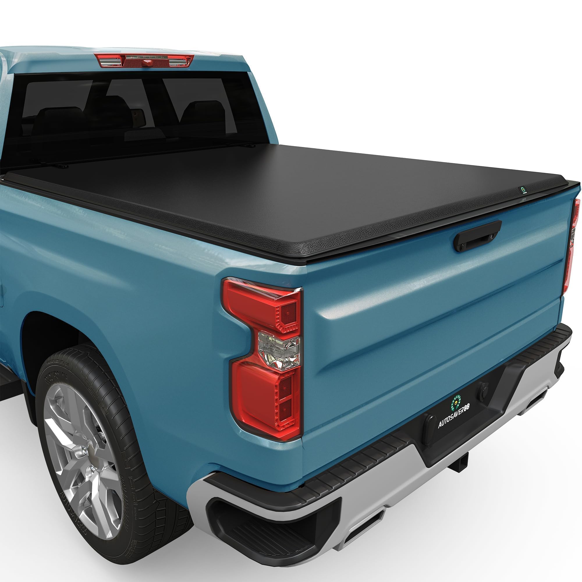 Autosaver88 Soft Roll Up Truck Bed Tonneau Cover Compatible With 2007-2025 Chevy Silverado/Gmc Sierra 1500 New Body Style 5.8Ft