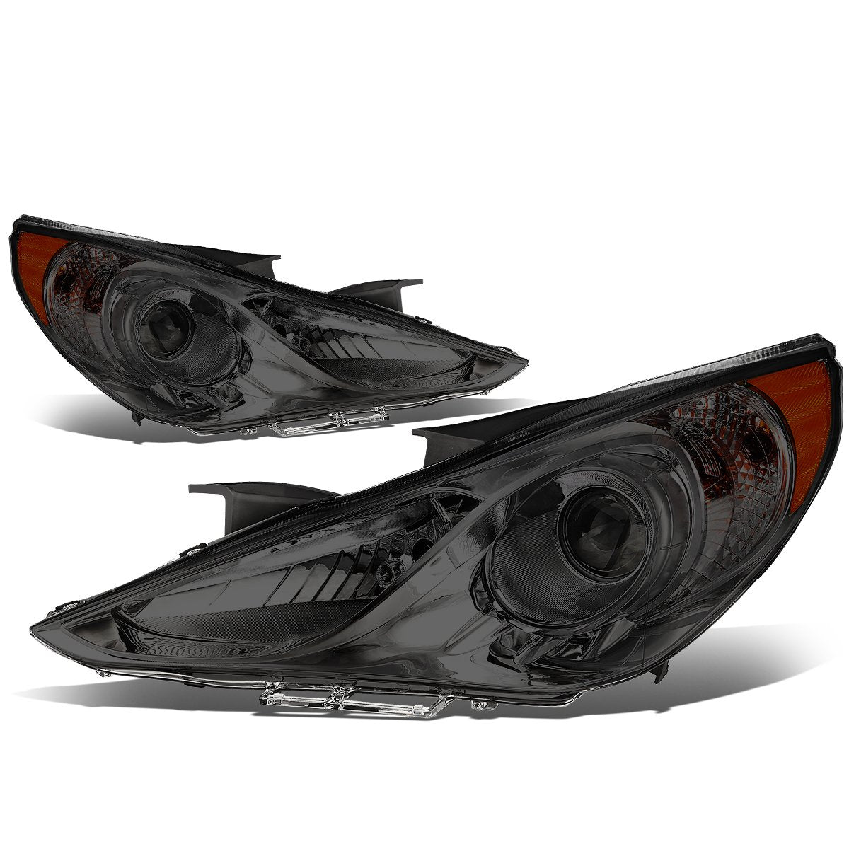 Auto Dynasty Headlights Assembly Compatible With 2011 2012 2013 2014 Sonata, Driver And Passenger Side Halogen Headlamps Replace