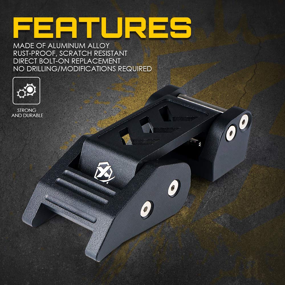 Xprite Aluminum Hood Latches Catch Kit Compatible With 2007-2018 Jeep Wrangler Jk Jku & 2018-2025 Jeep Wrangler Jl Jlu & 2020+ G
