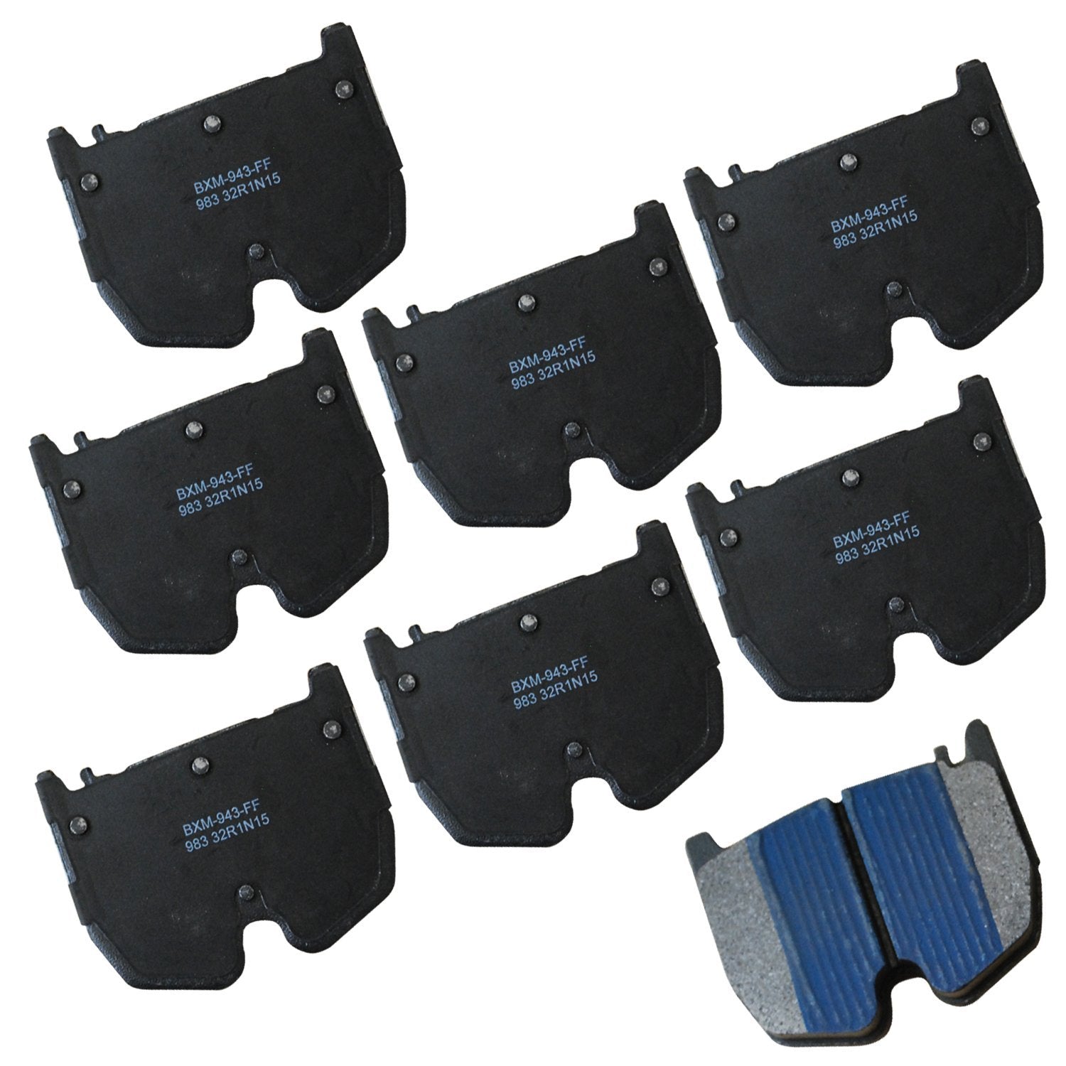 Bendix Premium Sbm983 Semi-Metallic Front Brake Pads For Select Models Mercedes-Benz Cl55 Amg, Cl65 Cls55 E55 S55 S65 Sl55 Sl65