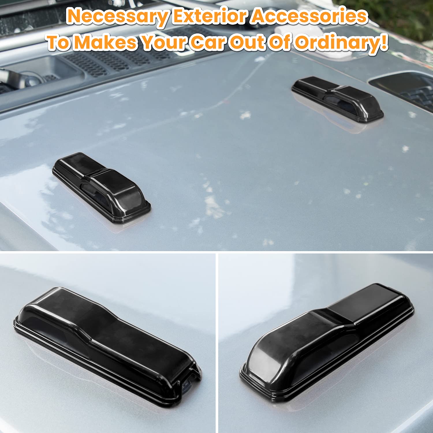 Engine Hood Hinge Cover Trim Exterior Accessories Decoration For 2018-2025 Jeep Wrangler Jl Jlu Sports Sahara Freedom Rubicon Un