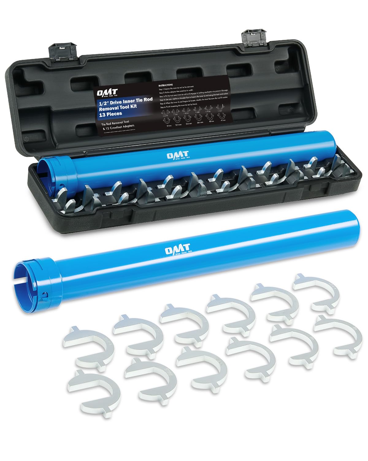 Orion Motor Tech Inner Tie Rod Removal Tool Kit, Inner Tie Rod Tool for Tie Rod Removal and Installation, Master Inner Tie Rod T