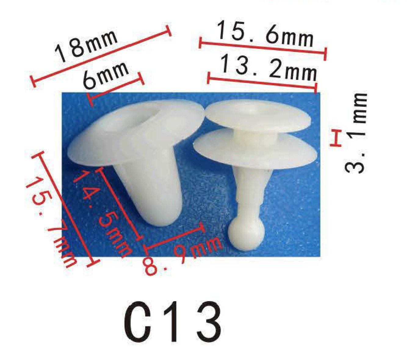 Autobahn88 Retainer Clip For Door Trim Molding, Compatible With Toyota,Isuzu,Mazda (Oem: 6777101010, 6777112010, 6295520030, 904