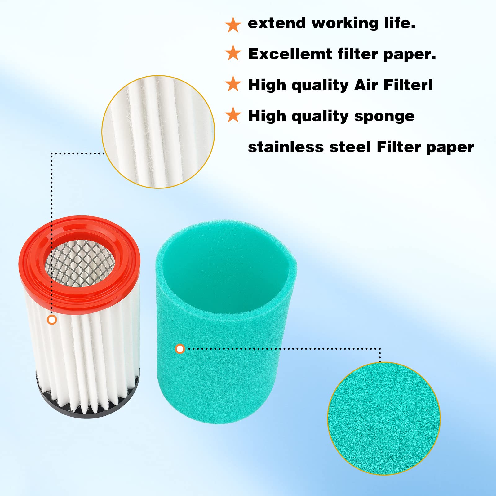 Ahl Air Filter For Yamaha Bruin 250 Yfm250B 2X4 2005-2006/Bruin 250 Yfm250B 2005-2006 1P0-E4450-00-00 4Xe-E4450-00-00