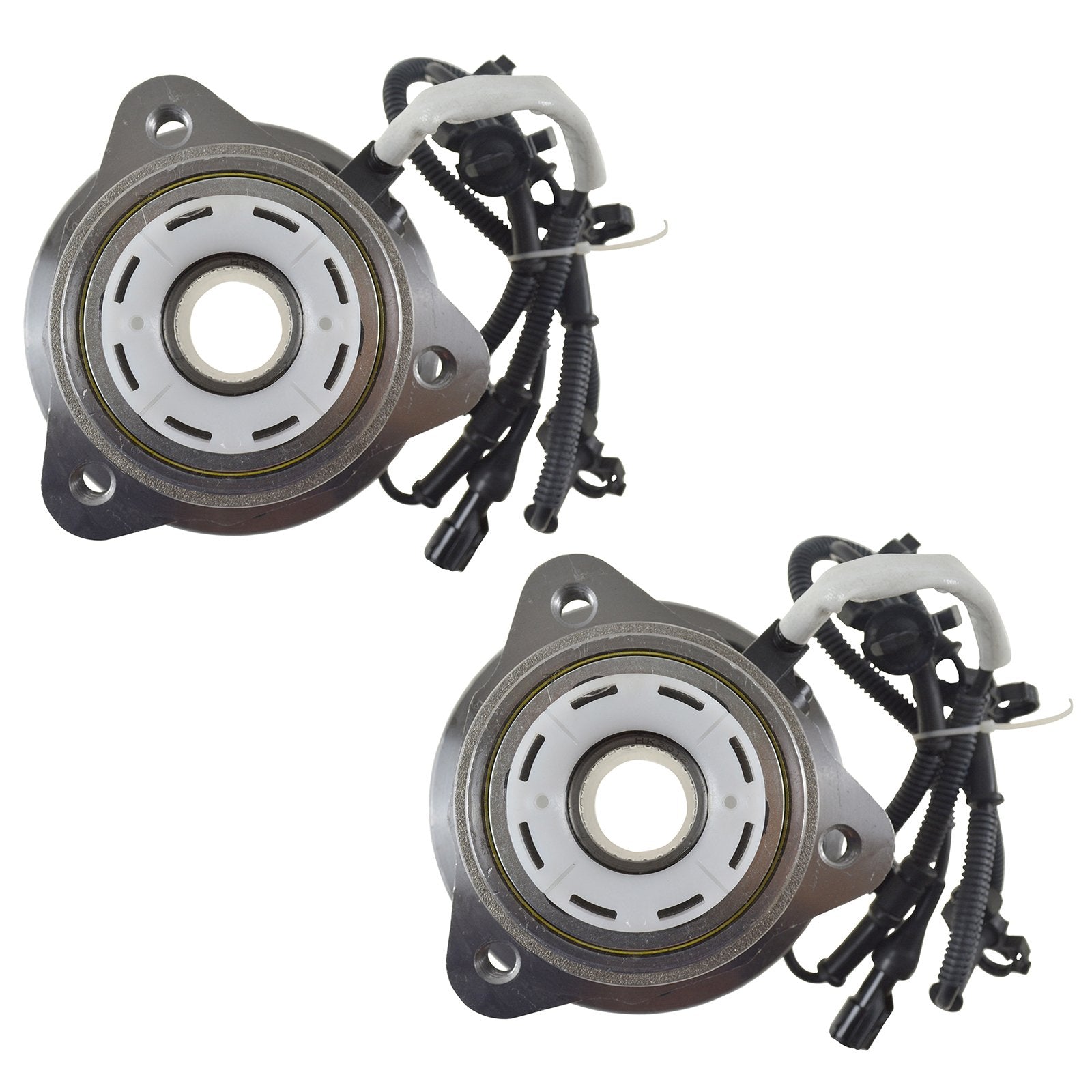 TRQ Front Wheel Hub Bearings Assembly Set for 1998-2000 Ford Ranger & Mazda B4000, Steel, Model BHA53330