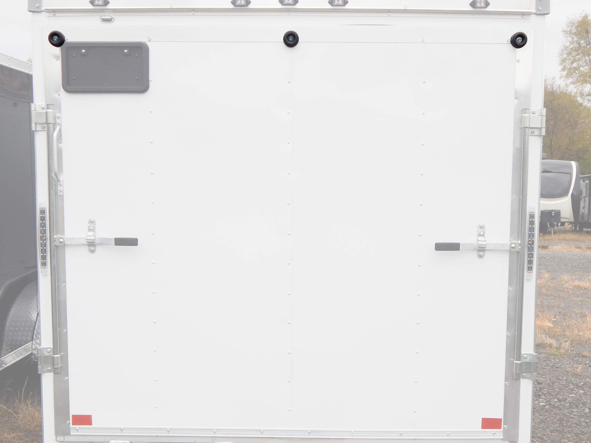 Red Hound Auto 2 Rubber Bumpers For Trailer Compatible With Ramp Door Truck 2.5 Inches Round Replacement Cargo Stop