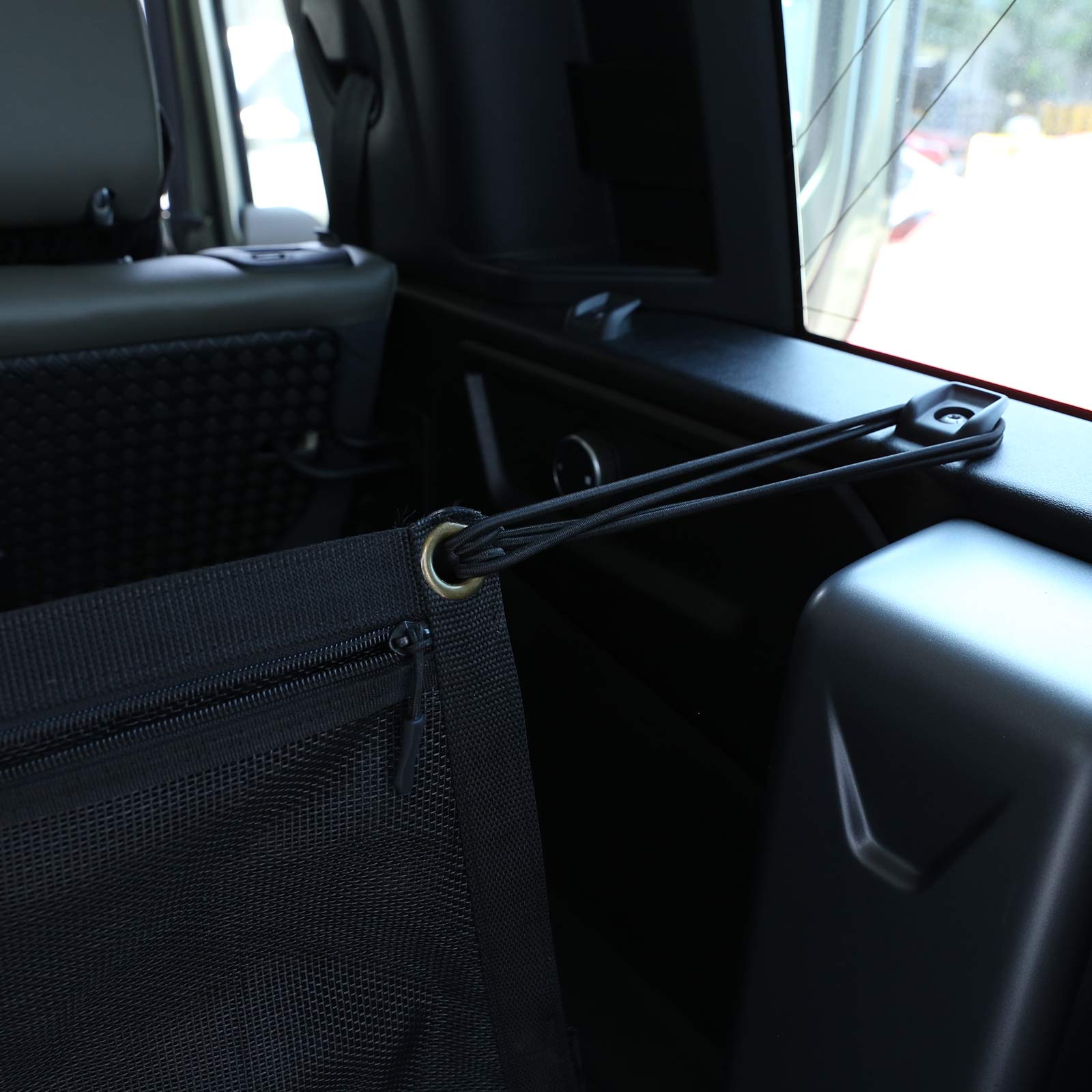 Black Fabric Car Trunk Storage Net Bag Storage Bag For Land Rover Defender 110 2020 Auto Accessories (Style A)