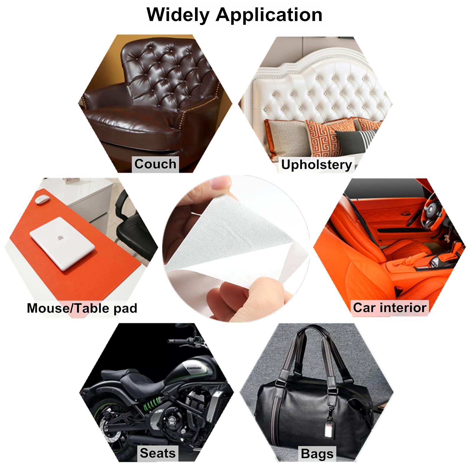 ILOFRI Leather Repair Patch Tape, Self-Adhesive, 3x60 inch, Light Brown, Durable Vinyl for Couches, Car Seats, Sofas, Model TL360-07