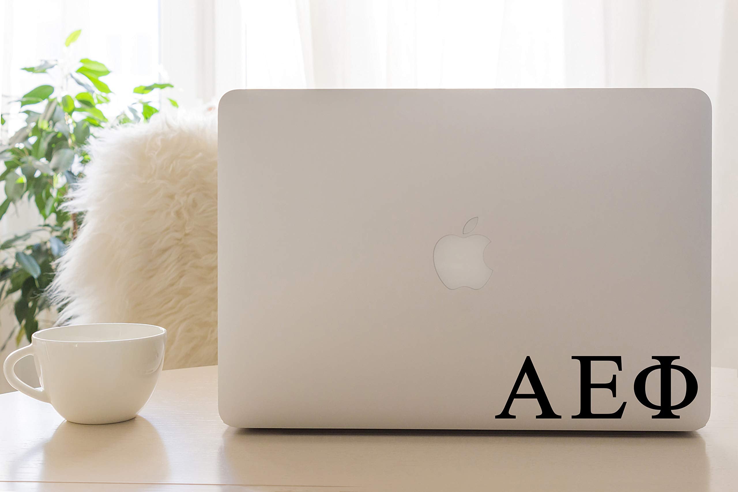 Pro-Graphx Alpha Epsilon Phi Greek Sorority Sticker Decal, 2.5 Inches Tall, Black
