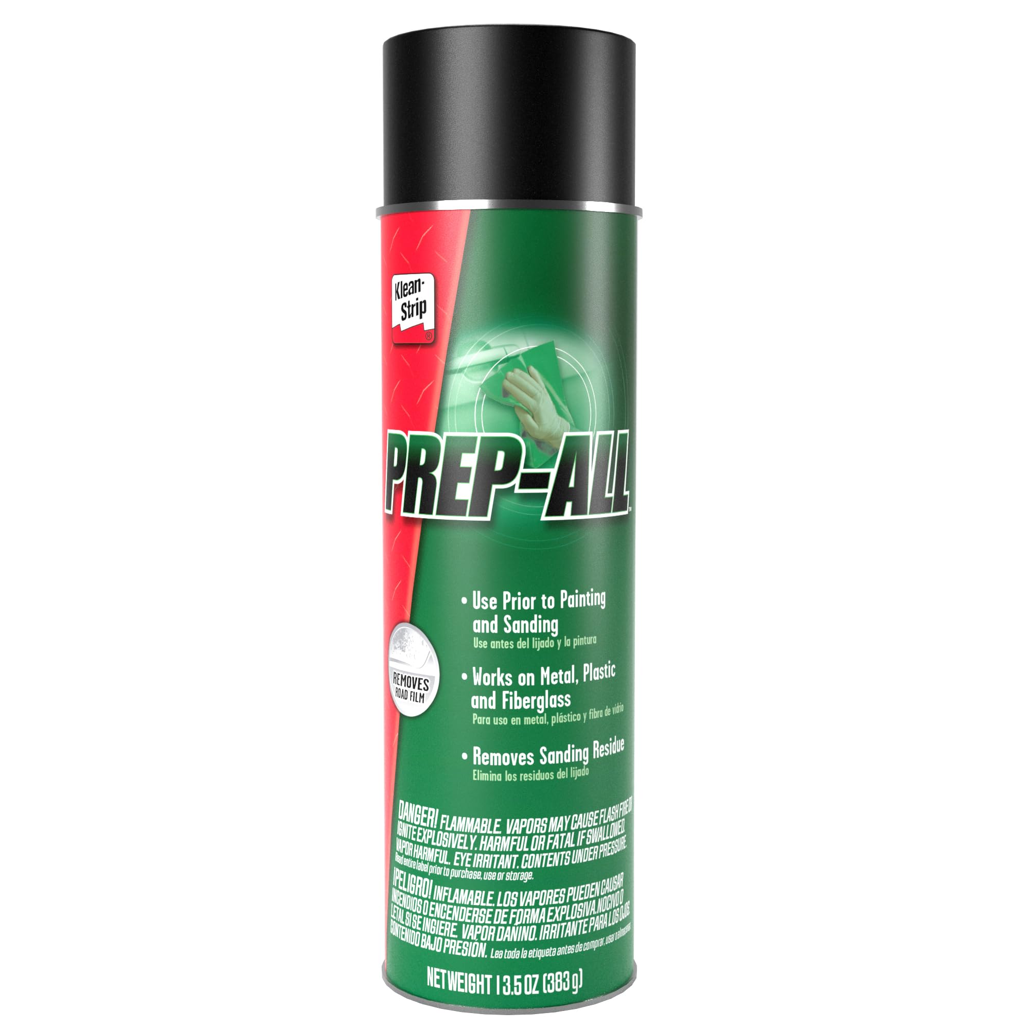 Klean-Strip Prep-All Wax And Grease Remover, Fast-Acting Degreaser, Effective On Metal, Plastic, Fiberglass, Automotive Diy, 13.