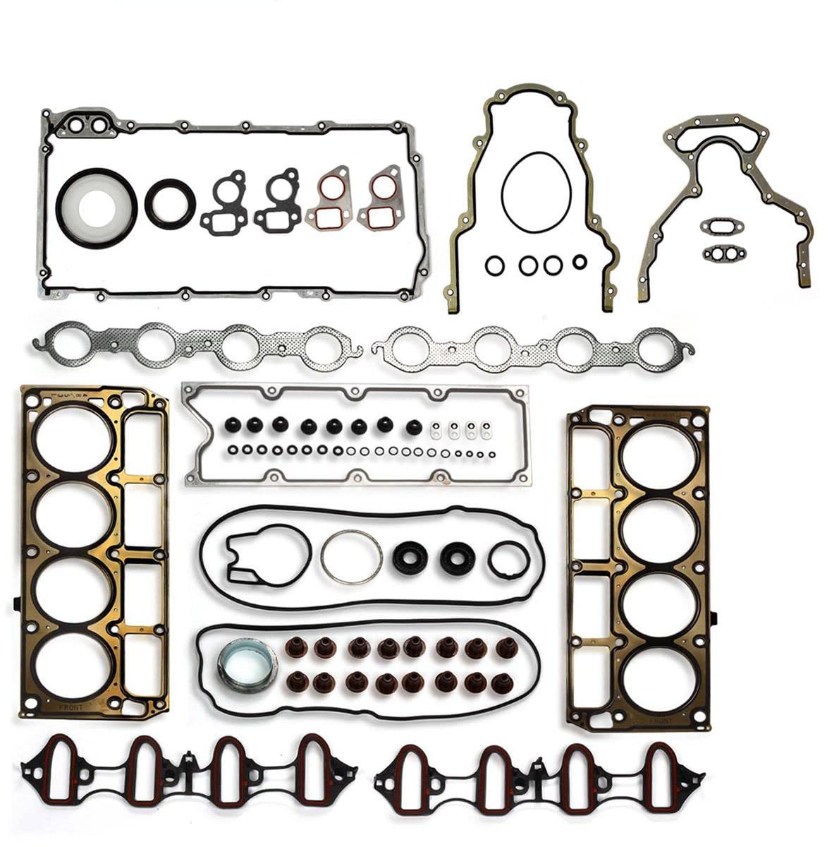 Vincos Full Cylinder Engine Gasket Set HS26191PT-1 for Chevrolet 5.3L V8, Compatible with Avalanche, Silverado, Tahoe, and more