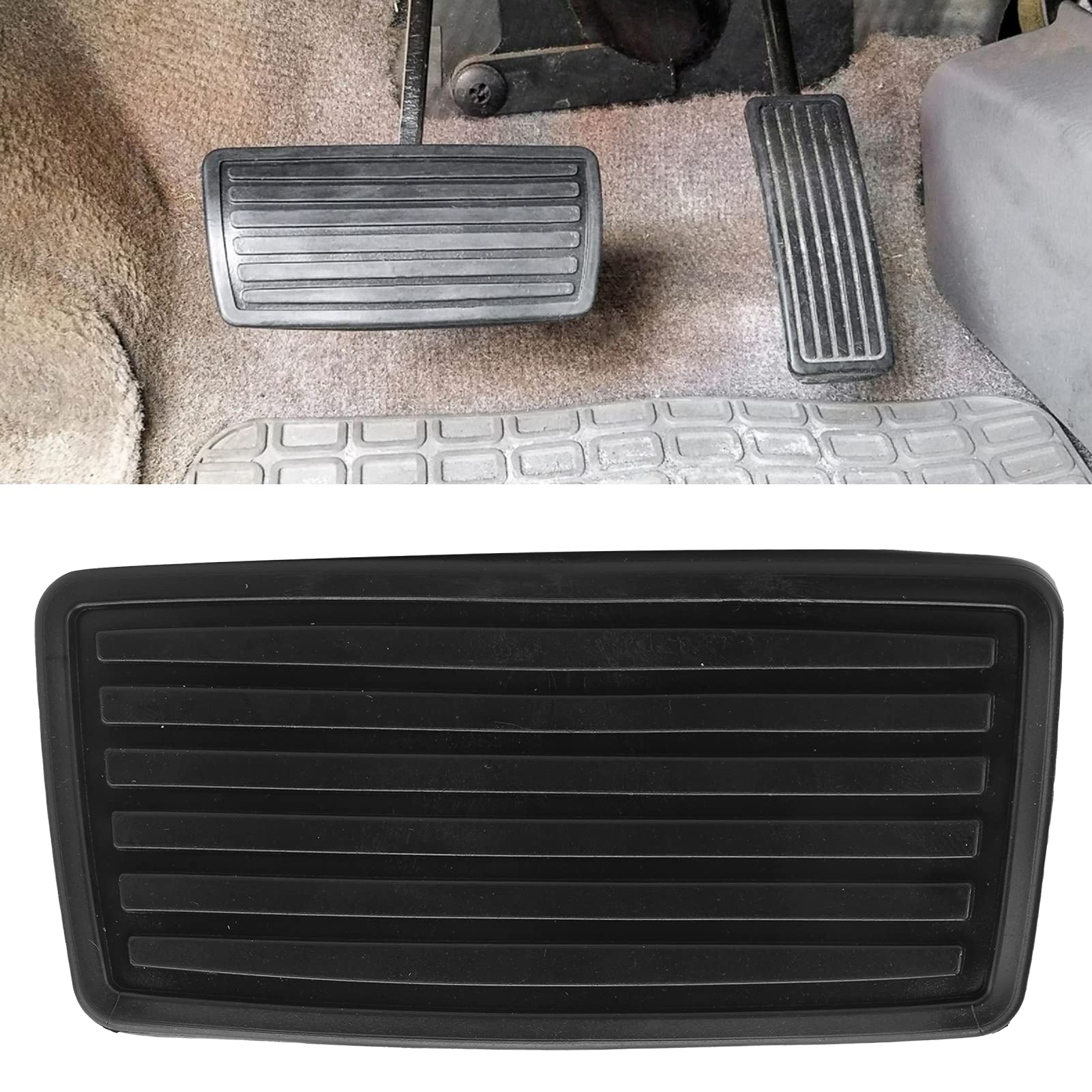Brake Pedal Cover, 46545-S84-A81, Rubber Automatic Brake Pedal Pad Replacement For 1998-212 Foot Pedal Pad Car Brake Pedal Cover