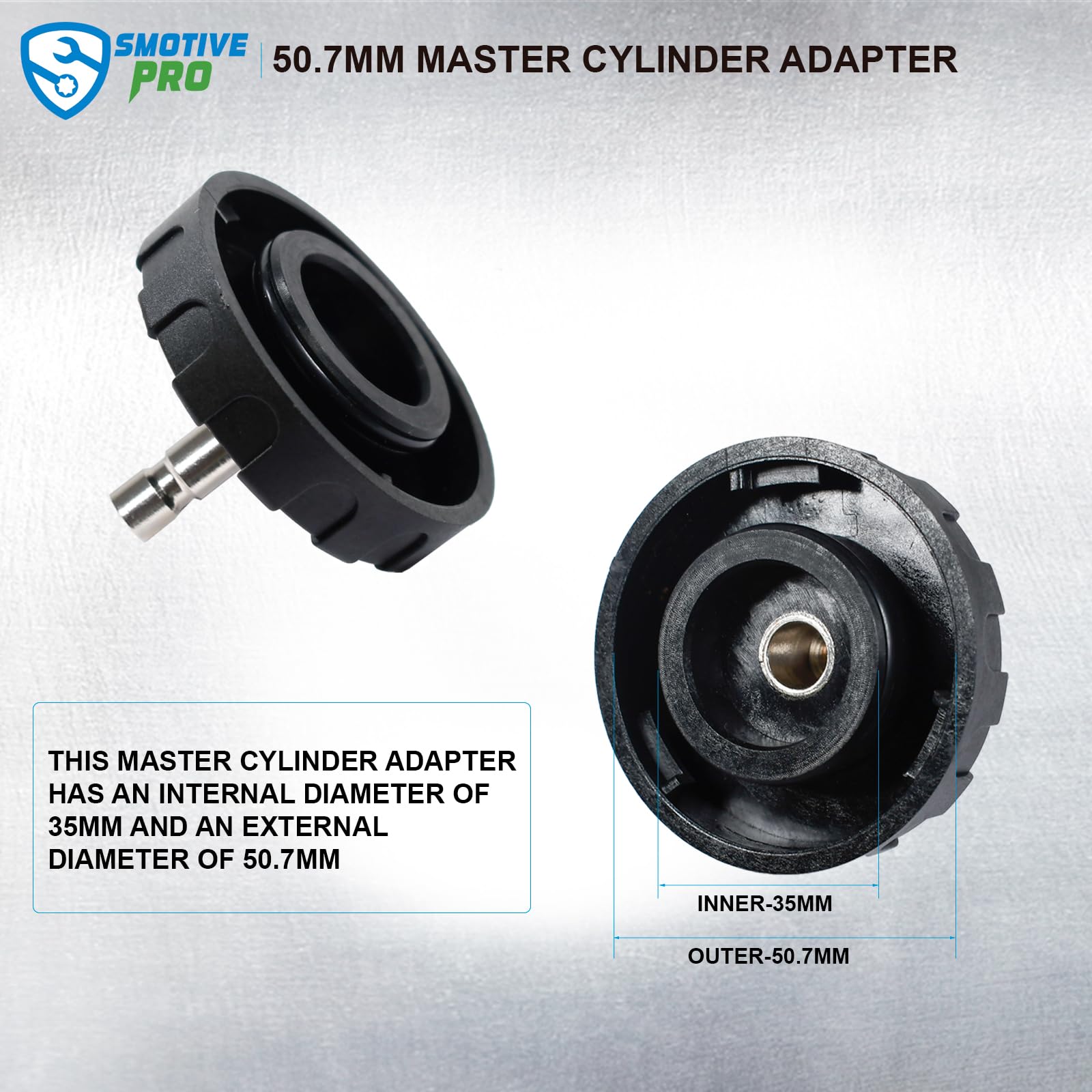 SMOTIVEPRO 50.7mm Master Cylinder Bleeder Adapter for Most Vehicles - Model MYBCT38