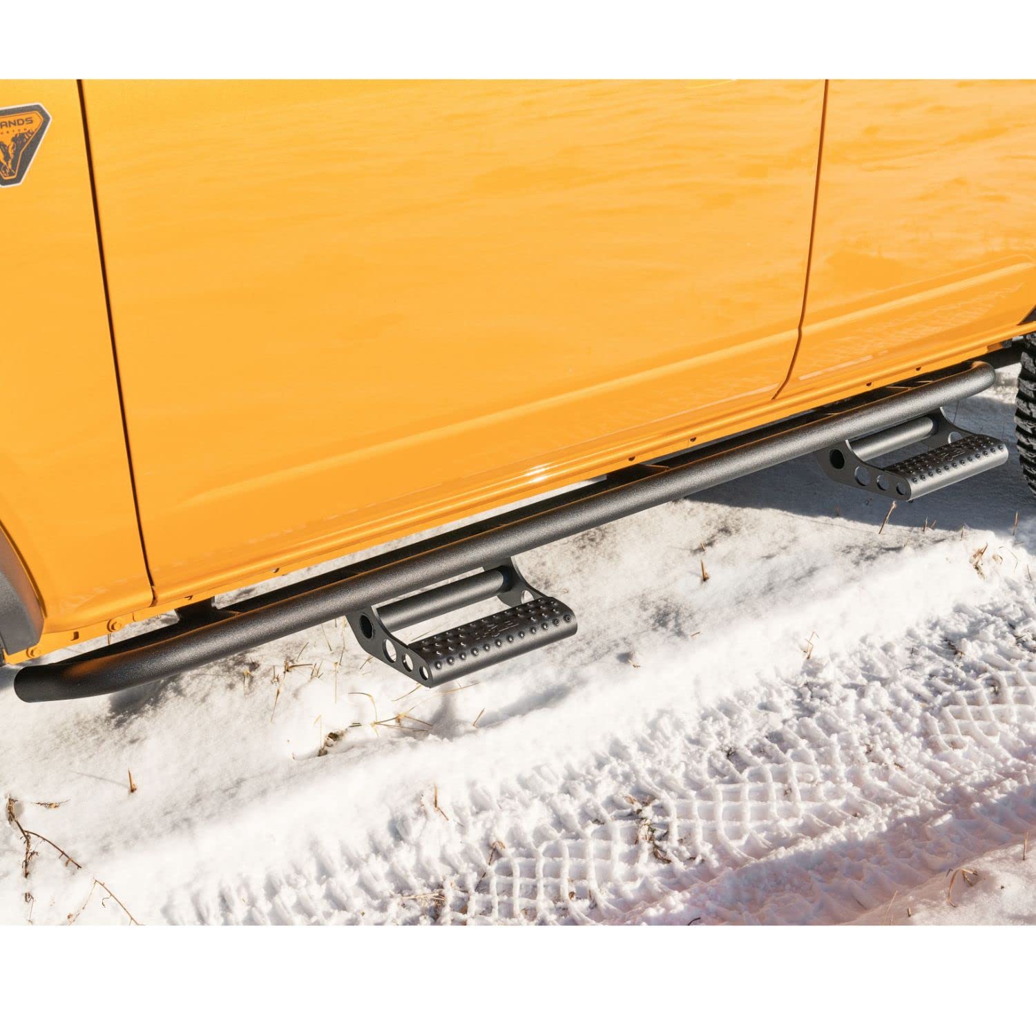 Realtruck Rkr Step System For Ford Bronco | Cab Length, Tubular Steel, Textured Black | F214Brkrs4 | Fits 2021-2024 Ford Bronco 4-Door Suv, Srw Gas