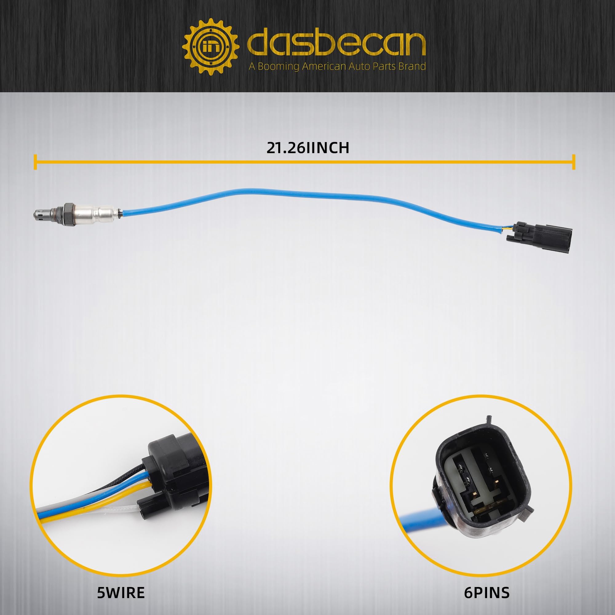 Dasbecan 234-5038 O2 Oxygen Sensor Upstream Compatible with Ford F-150 F150 Explorer Fusion 3.5L 3.7L Escape 3.0L Edge Mustang T