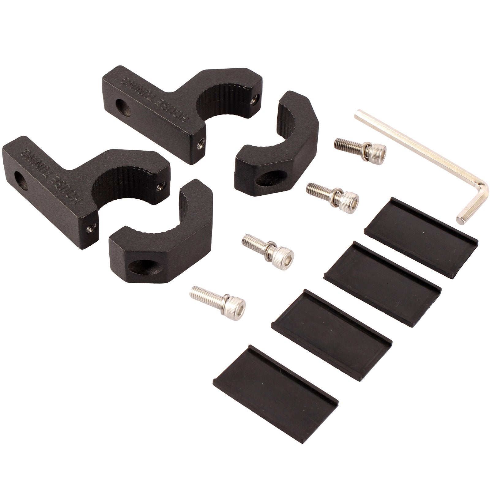 House Tuning 1 Inch Bar Clamp-Pack 4 Roof Rack Bar Mounts Tube Clamps Horizontal Bar Clamp Mounting Bracket For Motorcycle Atv U