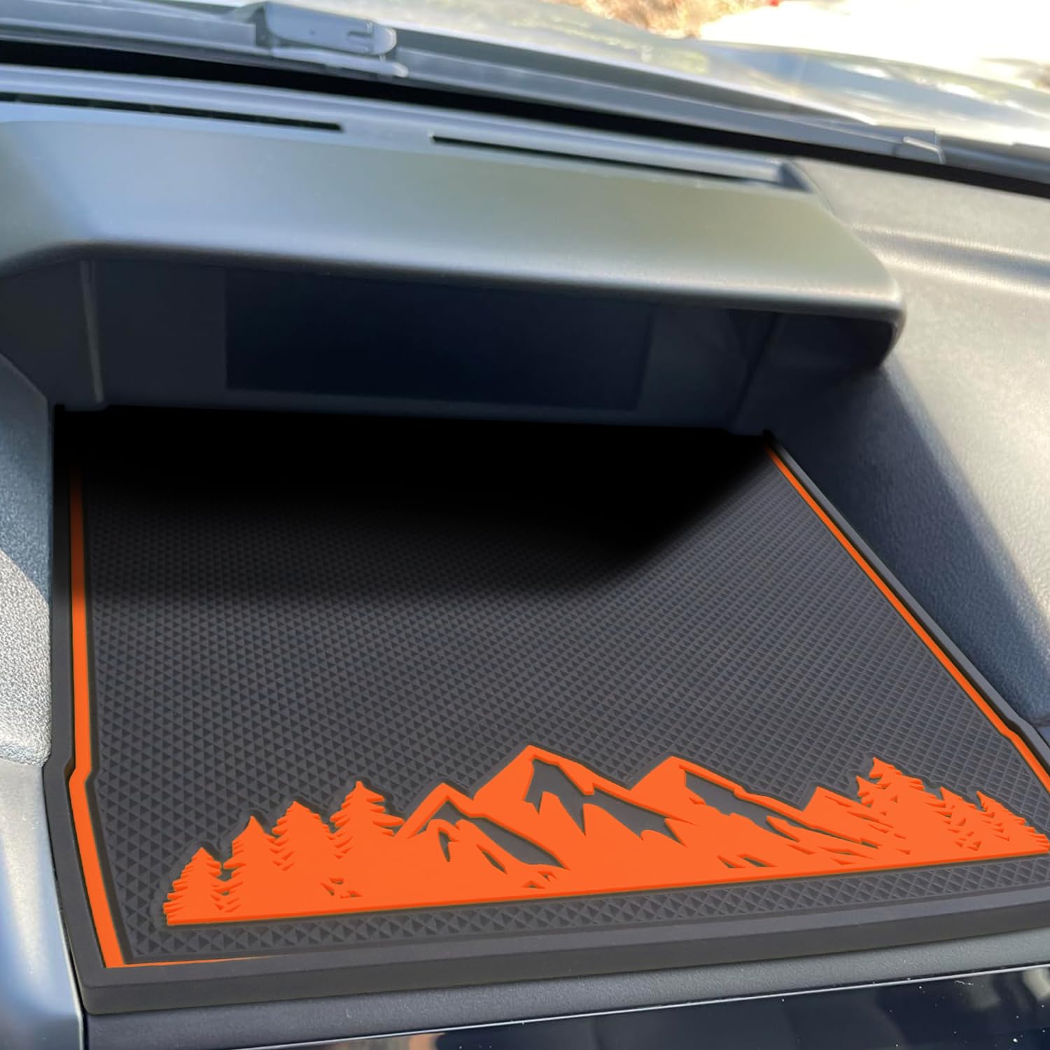 MOCHENT Dashboard Mats for Subaru Crosstrek, Forester, Impreza - Non-Slip Rubber Pad, Orange, Model H301, Fits 2018-2023