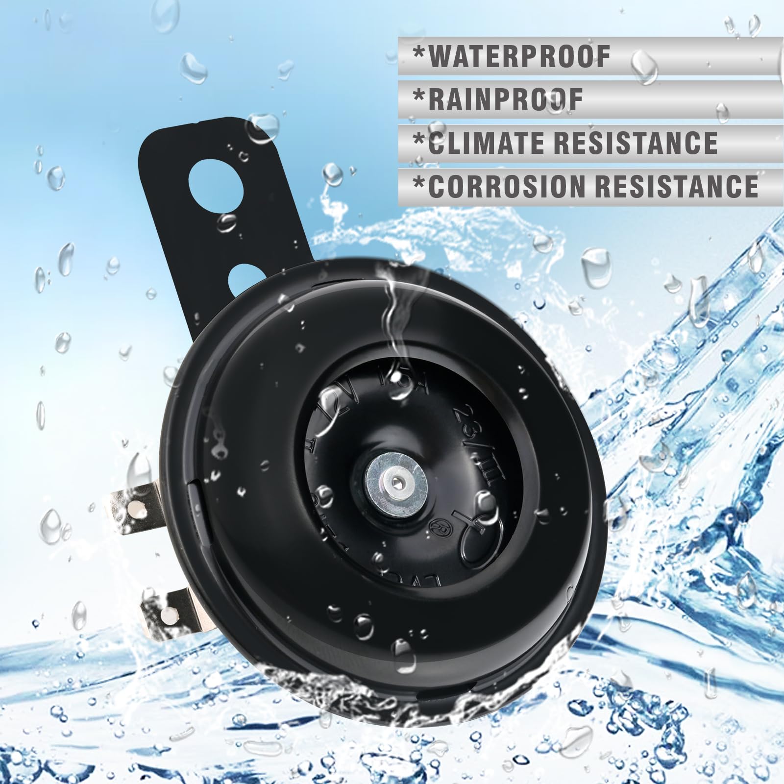 Whaletail Waterproof Motorcycle Horn Motorcycle Speaker Universal Car Loud Speaker 12V Mini Air Horn Loud Electric Horn For Bicy