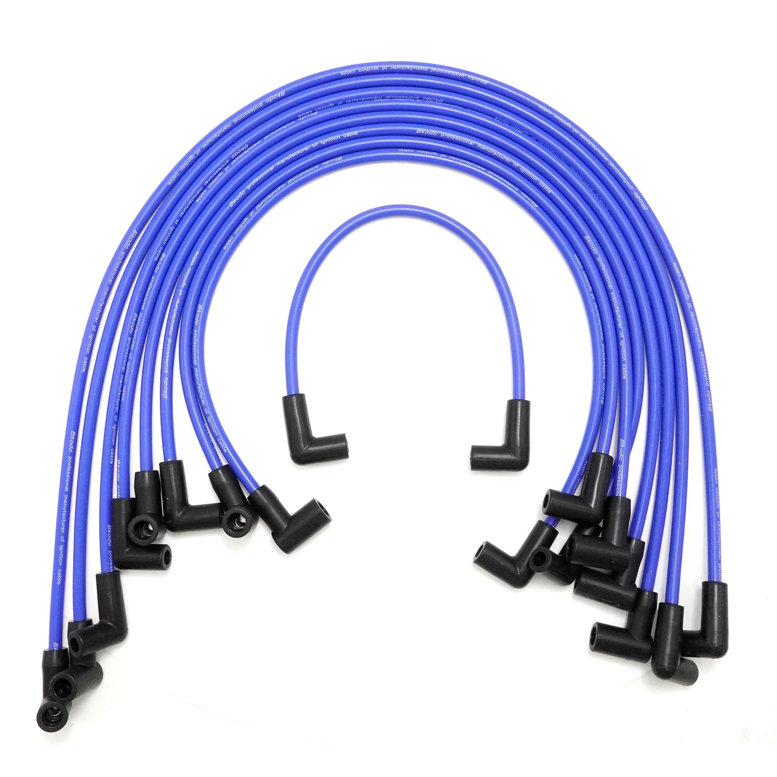 ZUDKSUY 9pcs 64602 High Energy 8mm Spark Plug Wires Set Replacement for Chevy/GM 1974-1988 305 350 400 SBC Plug Wires Engine 90 