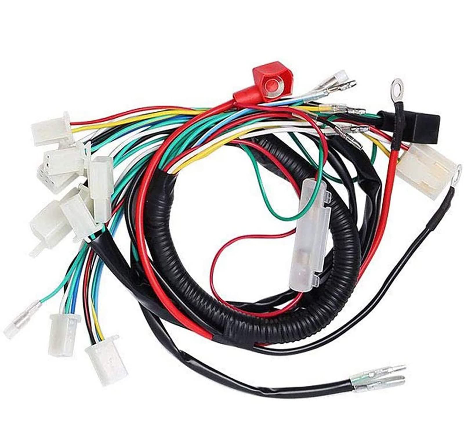 KAKO Complete Wiring Harness Kit for ATV Quad 150CC-250CC - Copper, Model 6057-GY6150CC