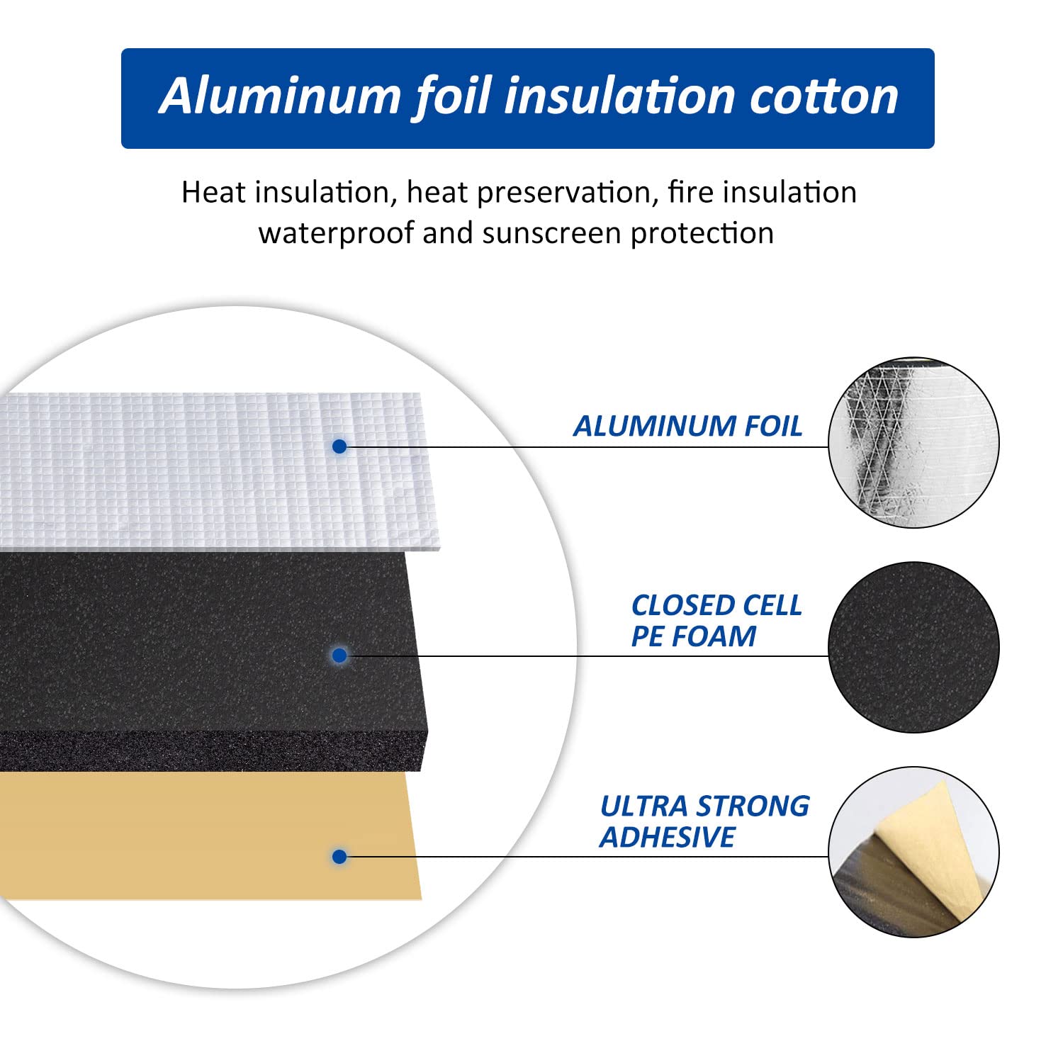Car Heat Sound Deadening Insulation Mat, - 197 Mil 6.5 Sqft Automobile Sound Deadening & Heat Insulation Material For Auto Hood
