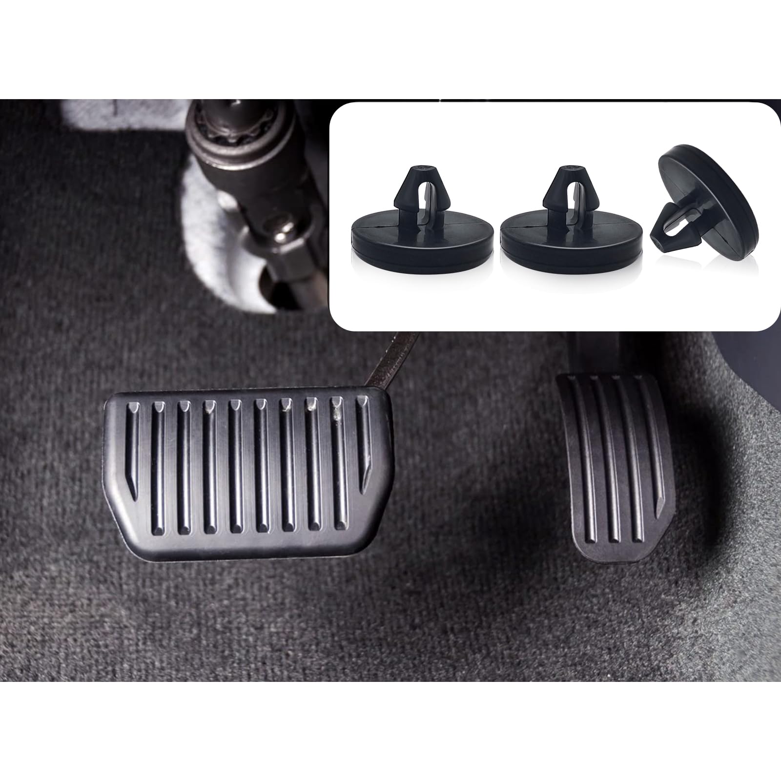 Ajxn 12 Pcs Brake Switch Stopper Car Truck Auto Brake Pedal Pad Brake Light Switch Stopper Brake Switch Pad Clutch Pedal Stopper