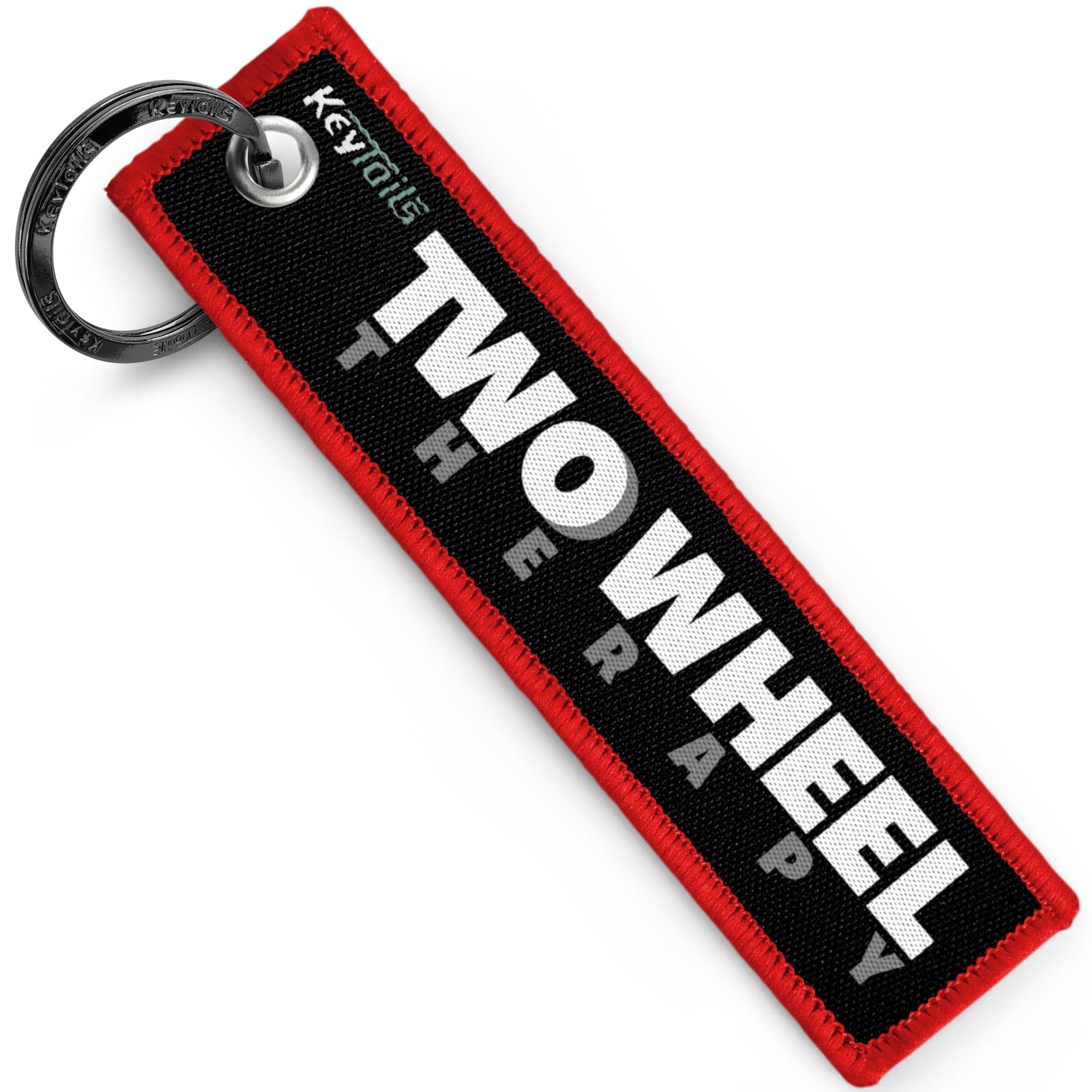 Keytails Keychains, Premium Quality Key Tag For Motorcycle, Scooter, Atv, Utv [Two Wheel Therapy]