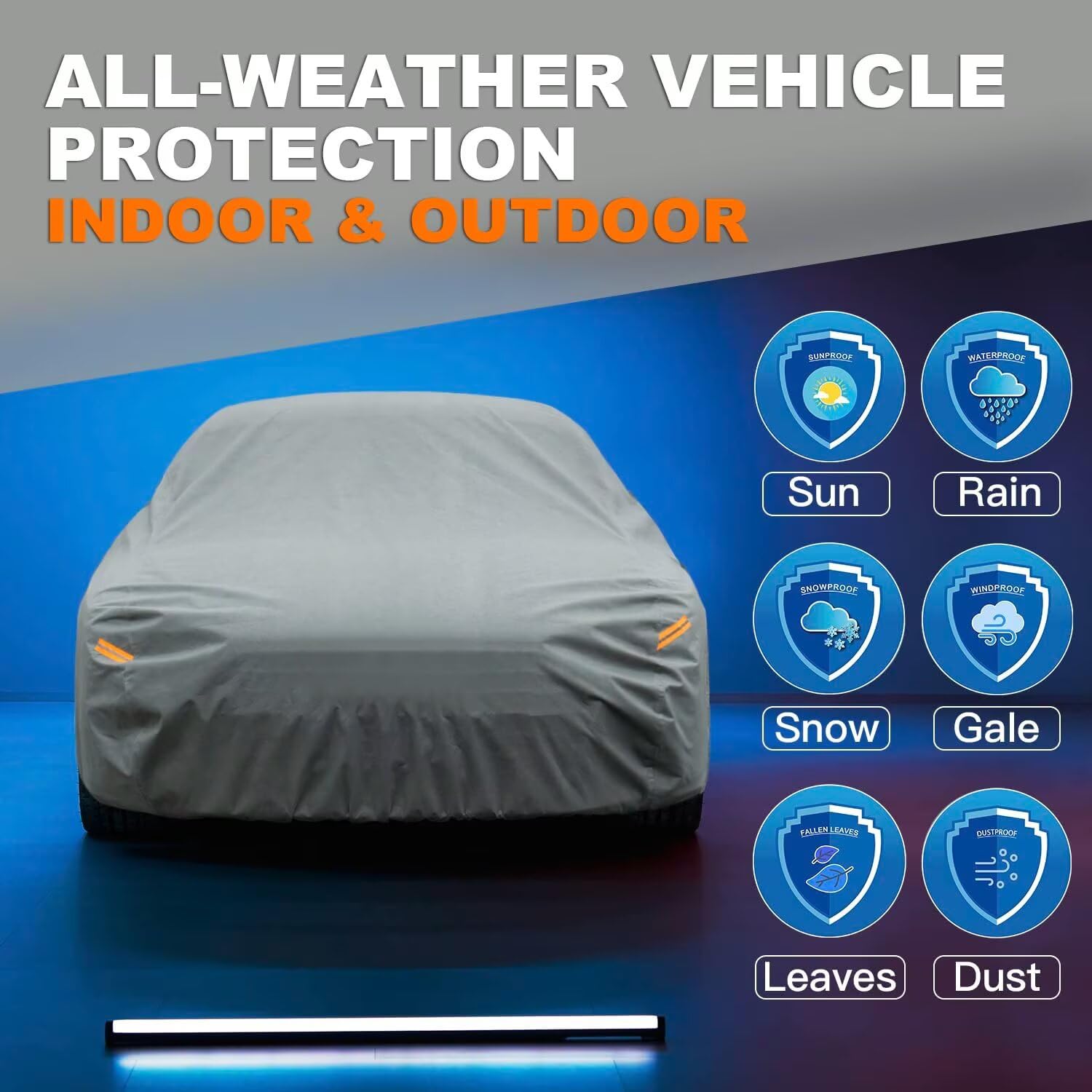 Kayme Heavy Duty Car Cover Custom Fit Cadillac Ct5 Ct6 Xts Waterproof All Weather For Automobiles, Full Exterior Covers Sun Rain