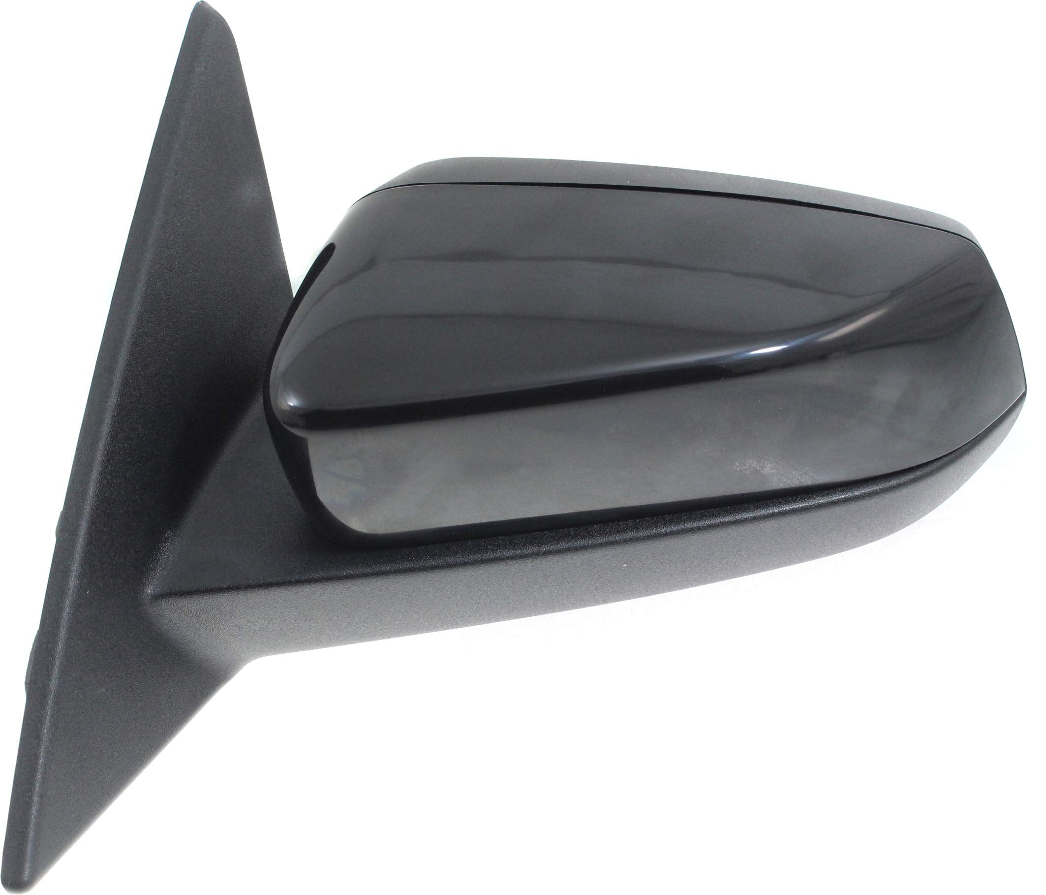 Kool-Vue Mirror Compatible with 2011-2012 Ford Mustang Driver Side With 1 Paintable and 1 Textured Black Cap, With Blind Spot Gl