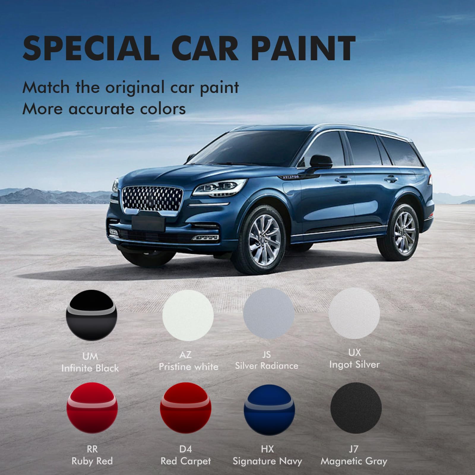XTryfun UM Infinite Black Touch Up Paint Compatible with Lincoln, DIY Car Paint Scratch Repair, Quick & Easy Fix Automotive Scra