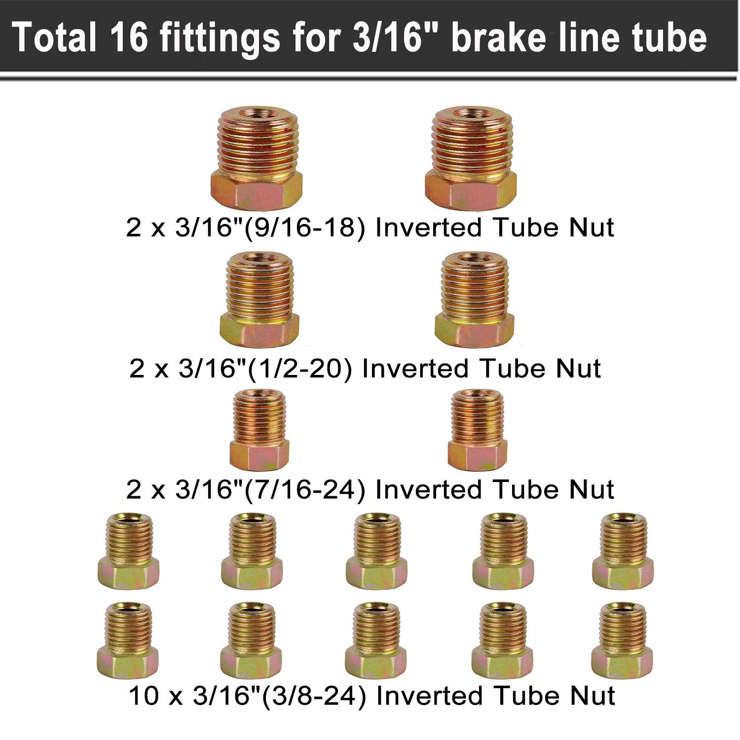 Muhize 3/16 And 1/4 Brake Line Coil - Heavy Duty Zinc-Coated 25 Ft 3/16'' And 1/4'' Steel Tube Roll Sae Standard For Hydraulic F