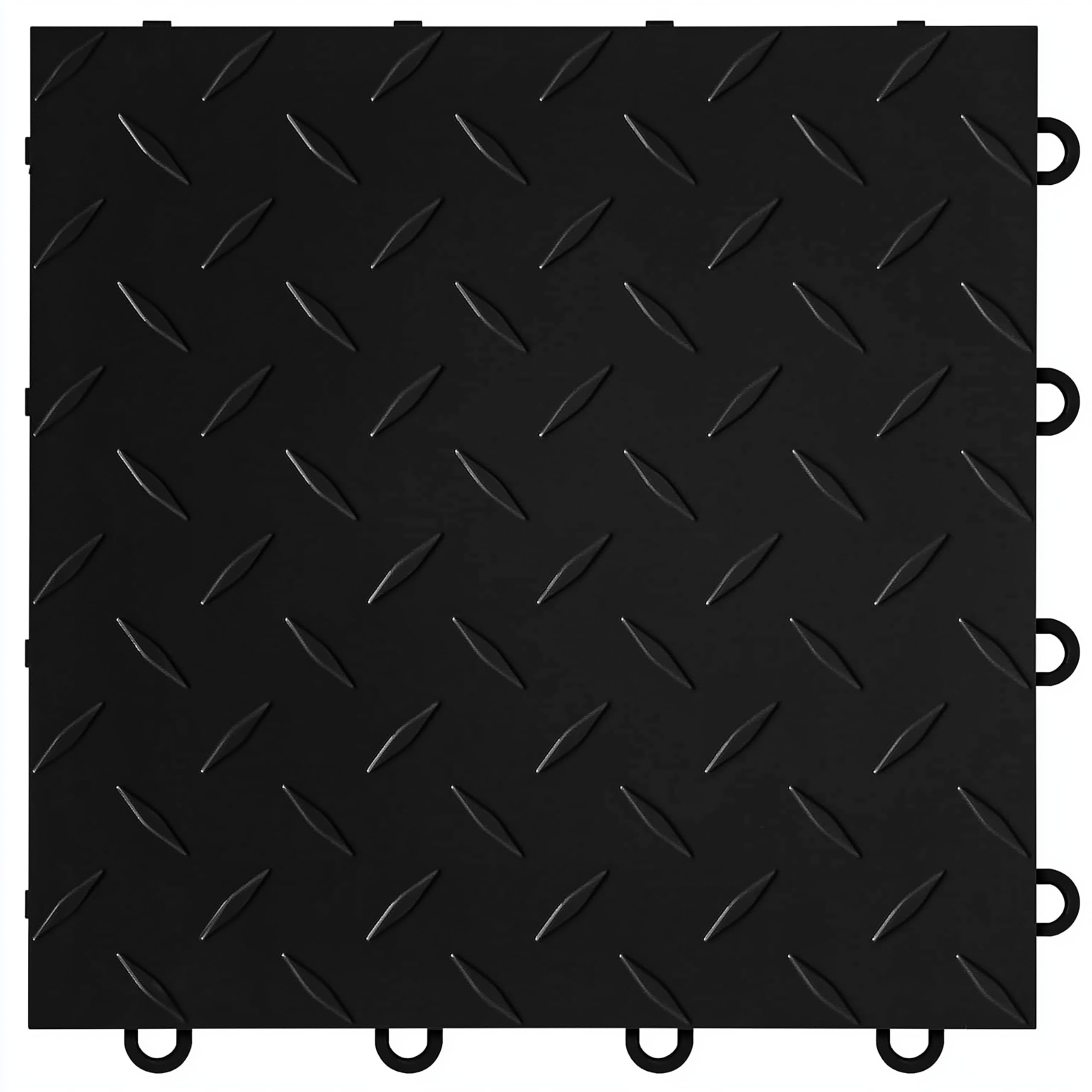 Nitro Tiles by FlooringInc 12 x 12 Interlocking Garage Floor Tiles, Diamond Pattern Heavy Duty Polypropylene Flooring, Modular S