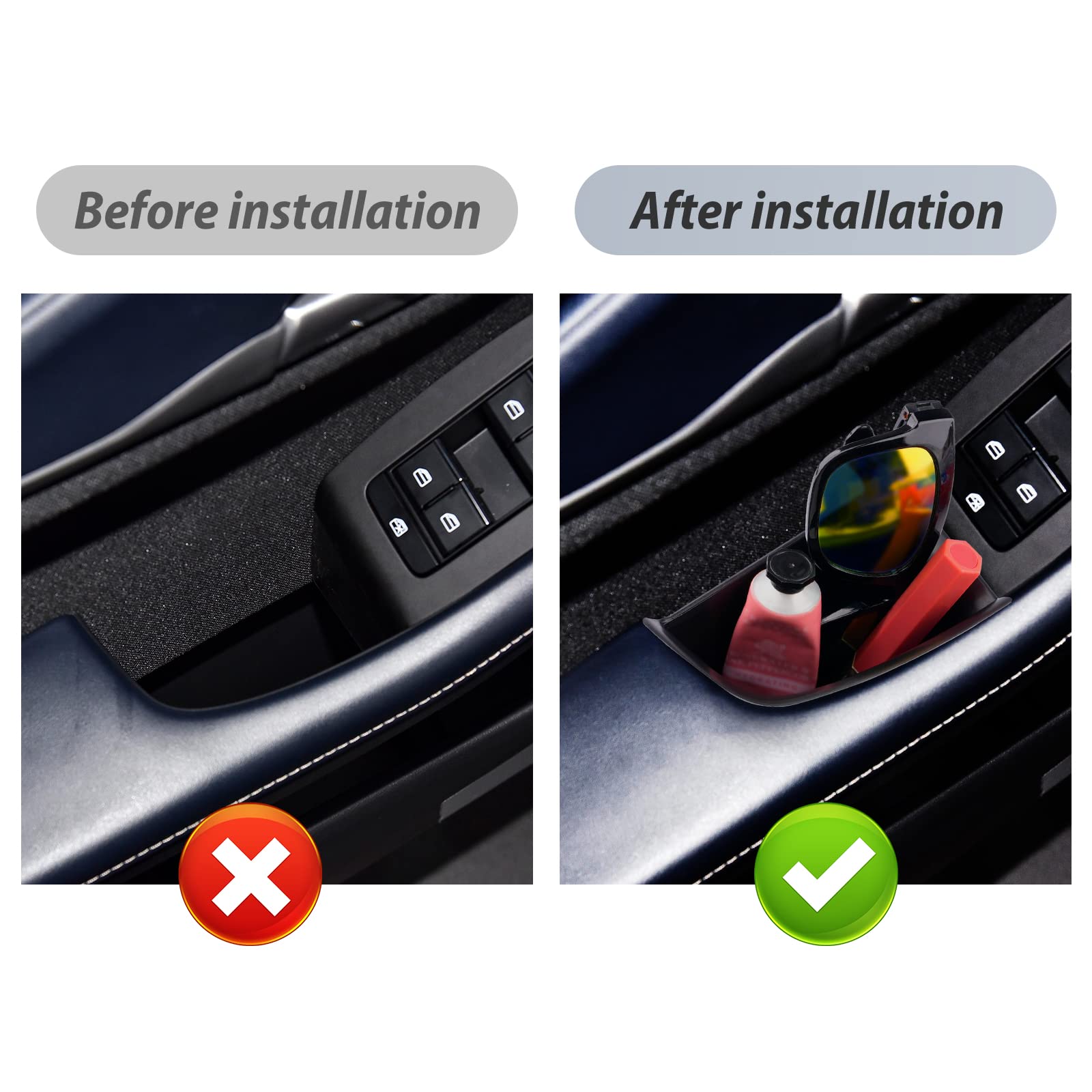 Sktu Car Door Side Storage Box For 2019-2025 Mazda3 2020-2025 Cx-30 Cx30 Door Handle Organizer Mazda Cx30 2024 Accessories Phone