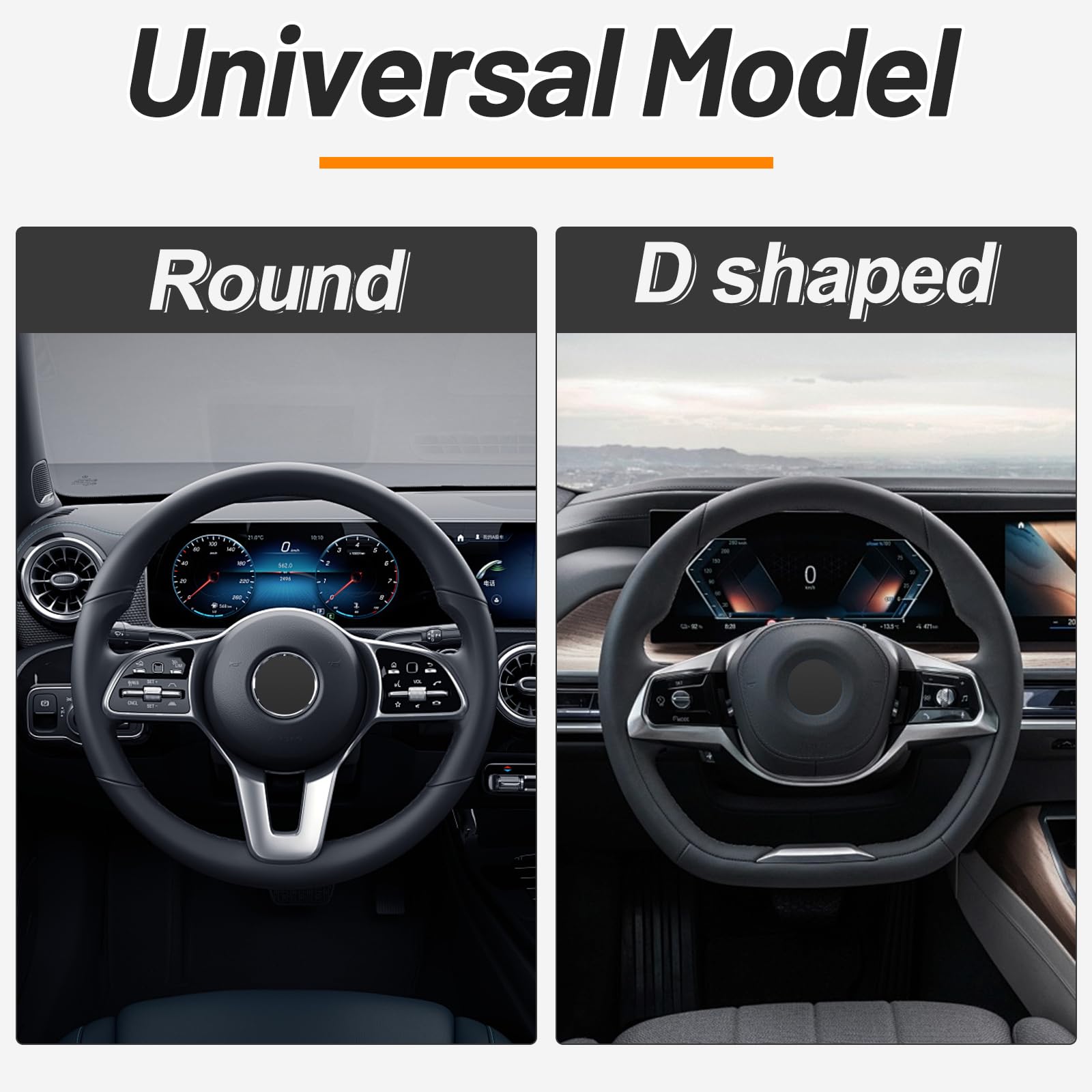 Kafeek Elastic Stretch Steering Wheel Cover,Warm In Winter And Cool In Summer, Universal 15 Inch, Microfiber Breathable Ice Silk