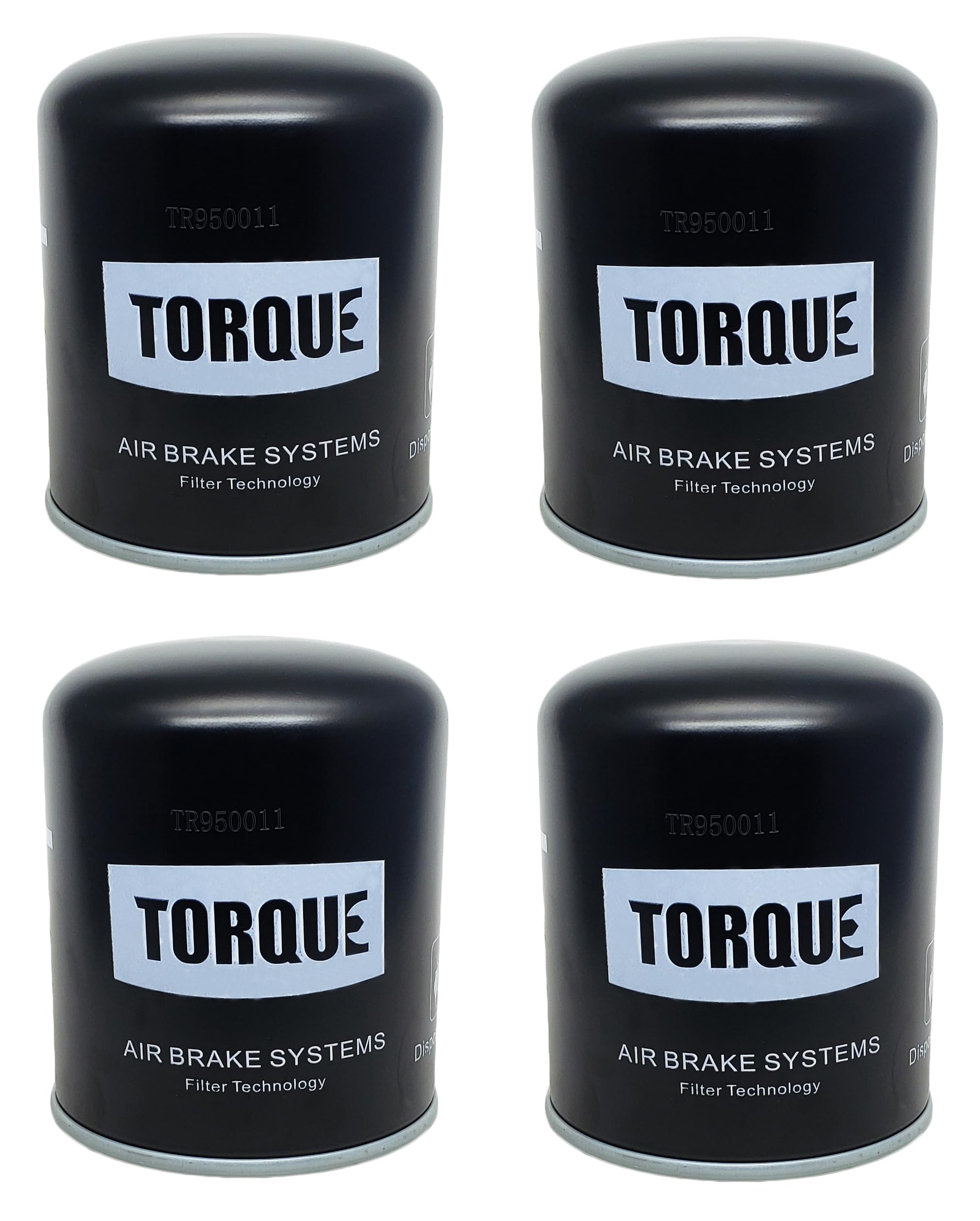 TORQUE 4 Pack 950011 Cartridge for WABCO System Saver 1000 & 1200 & Bendix AD-SP and AD-IS Air Dryer (Replaces Bendix 109994, 50