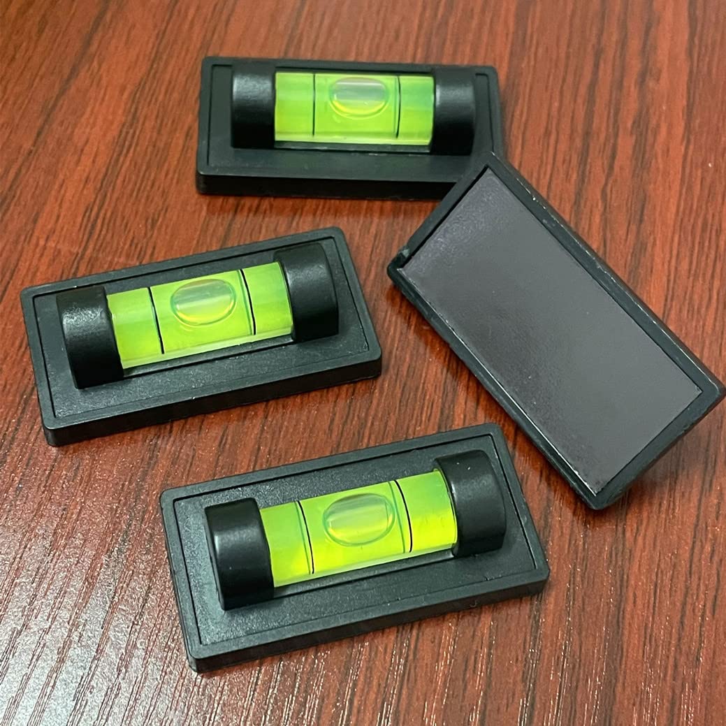 Woyisepg 4Pcs Magnetic Bubble Spirit Level Rv Standard Levels Magnet Rv Levelers Tool For Rv Camper, Travel Trailer, Motorhome,