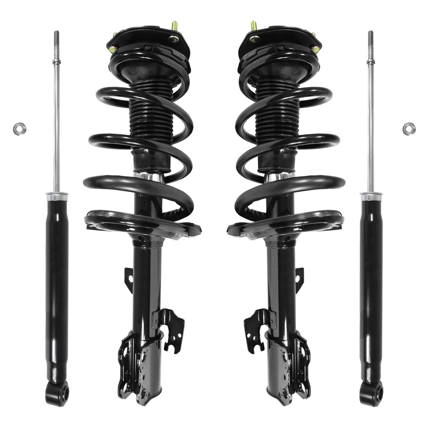 Unity Complete Strut Assembly Kit - Front & Rear 4 Wheel Gas Shock - Model 4-11981-254040-001