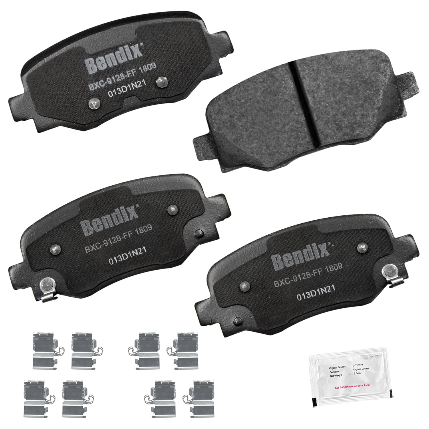 Bendix Priority1 Cfc1809 Ceramic Rear Brake Pads For Dodge Hornet 2024-2023, Fiat 500X 2020-2016, Jeep Renegade 2023-2015