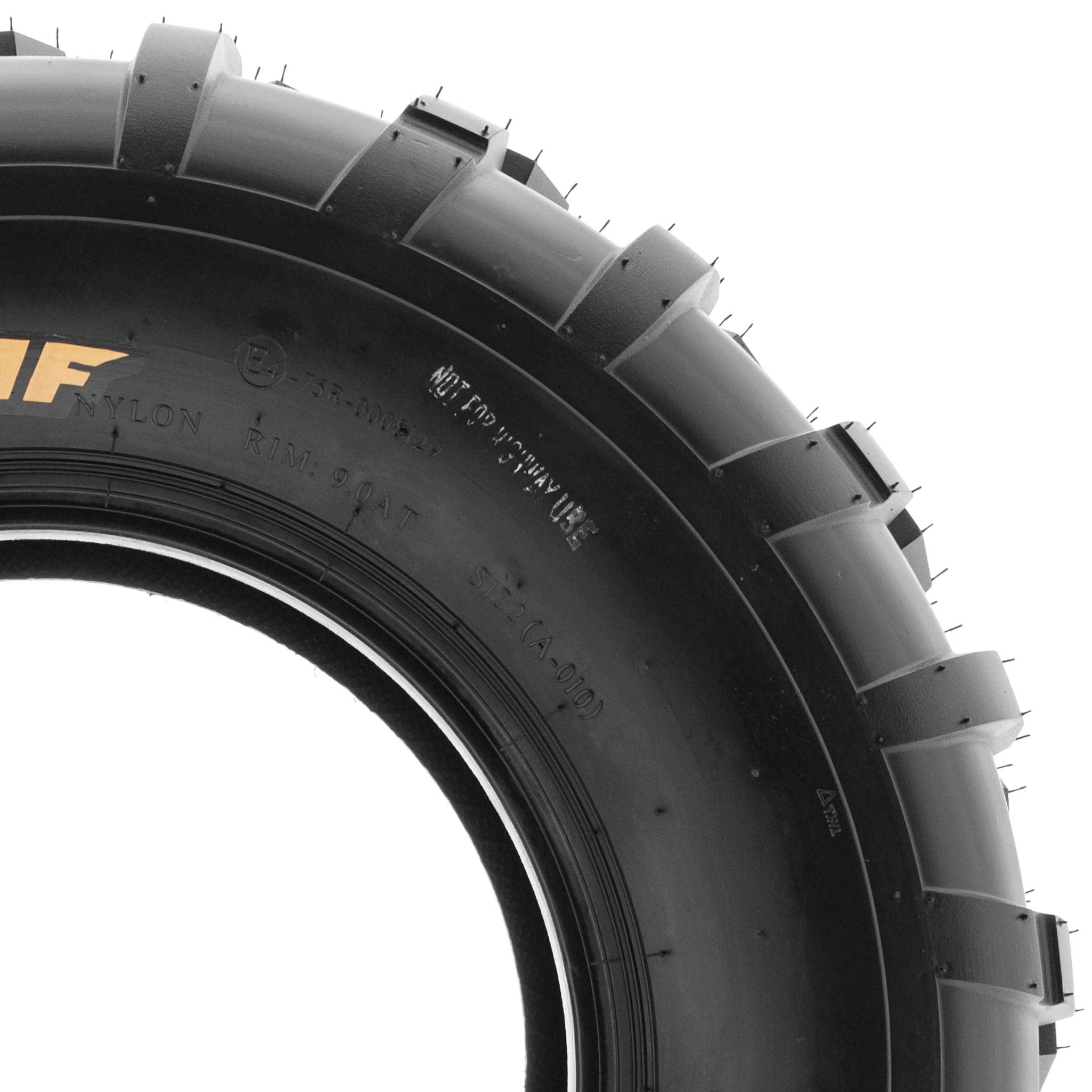 Pair of 2 SunF 25x10-12 AT-XC ATV/UTV Off-Road Tires, 6PR, Directional Knobby Tread | A010