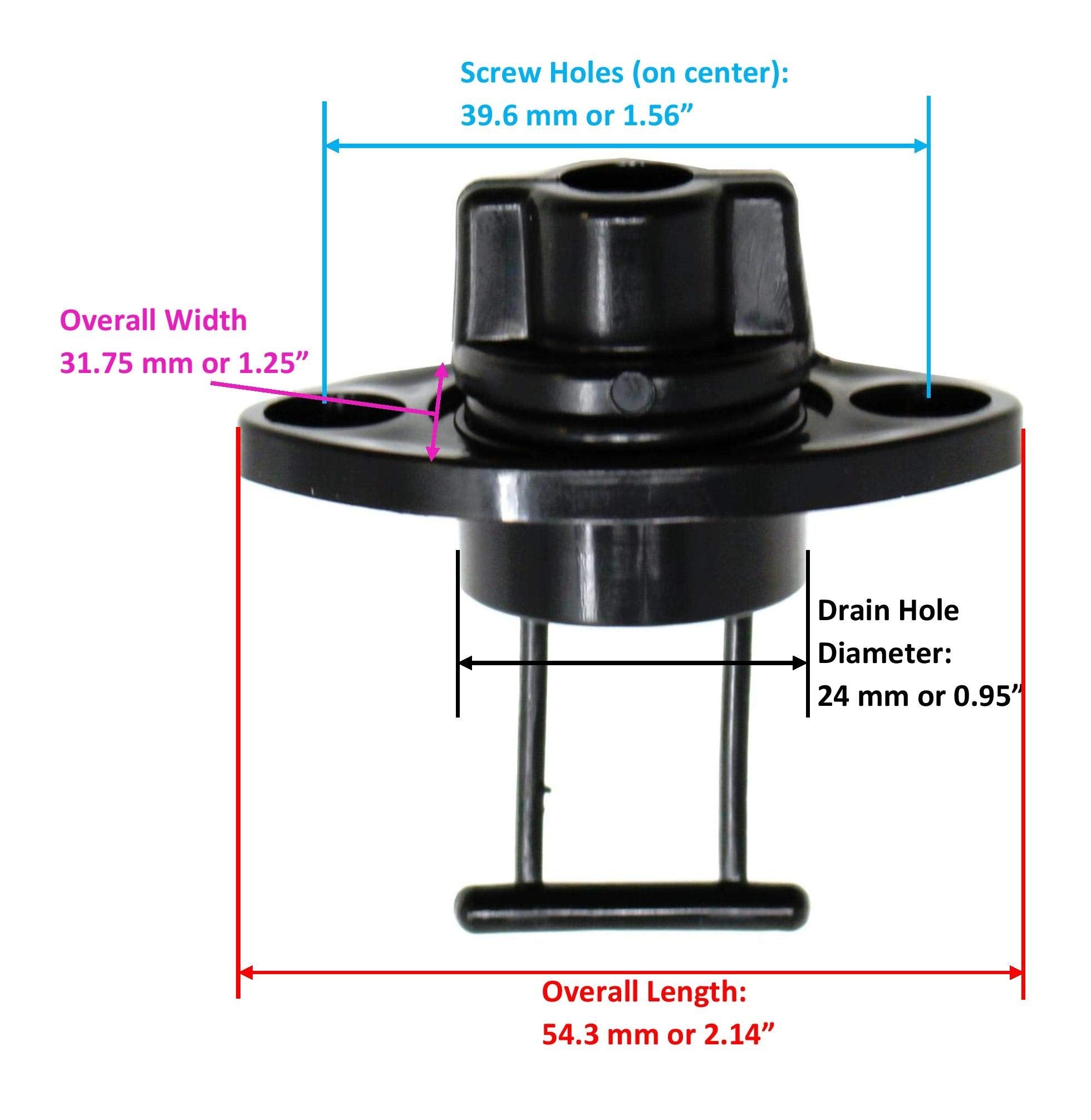 Aftermarket Drain Plug And Base Assembly For Seadoo Oem# 292000685 / Polaris 1060125 / Yamaha F1S-U2280-01-00 F1S-U2280-02-00 Sp