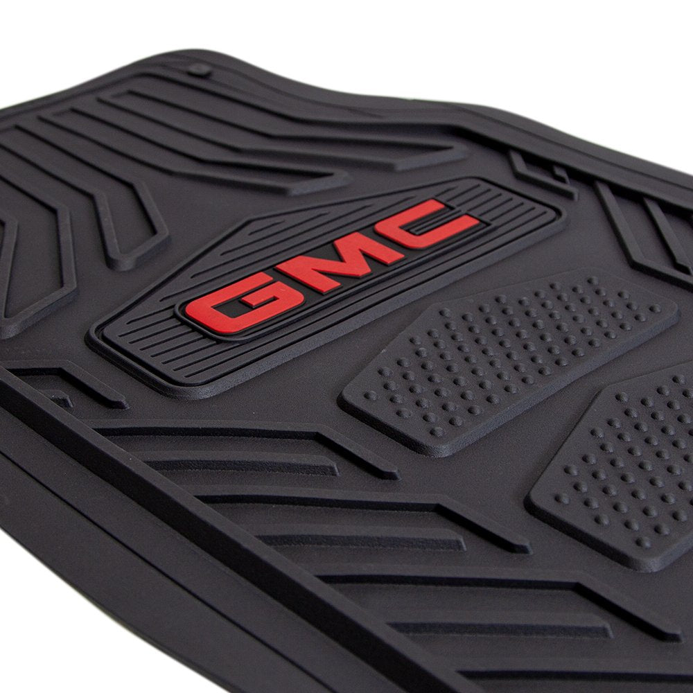 Plasticolor GMC Weatherpro 4 Pc. Floor Mat Set, Black, One Size, Durable Polyvinyl Chloride (PVC), Model 001665R01