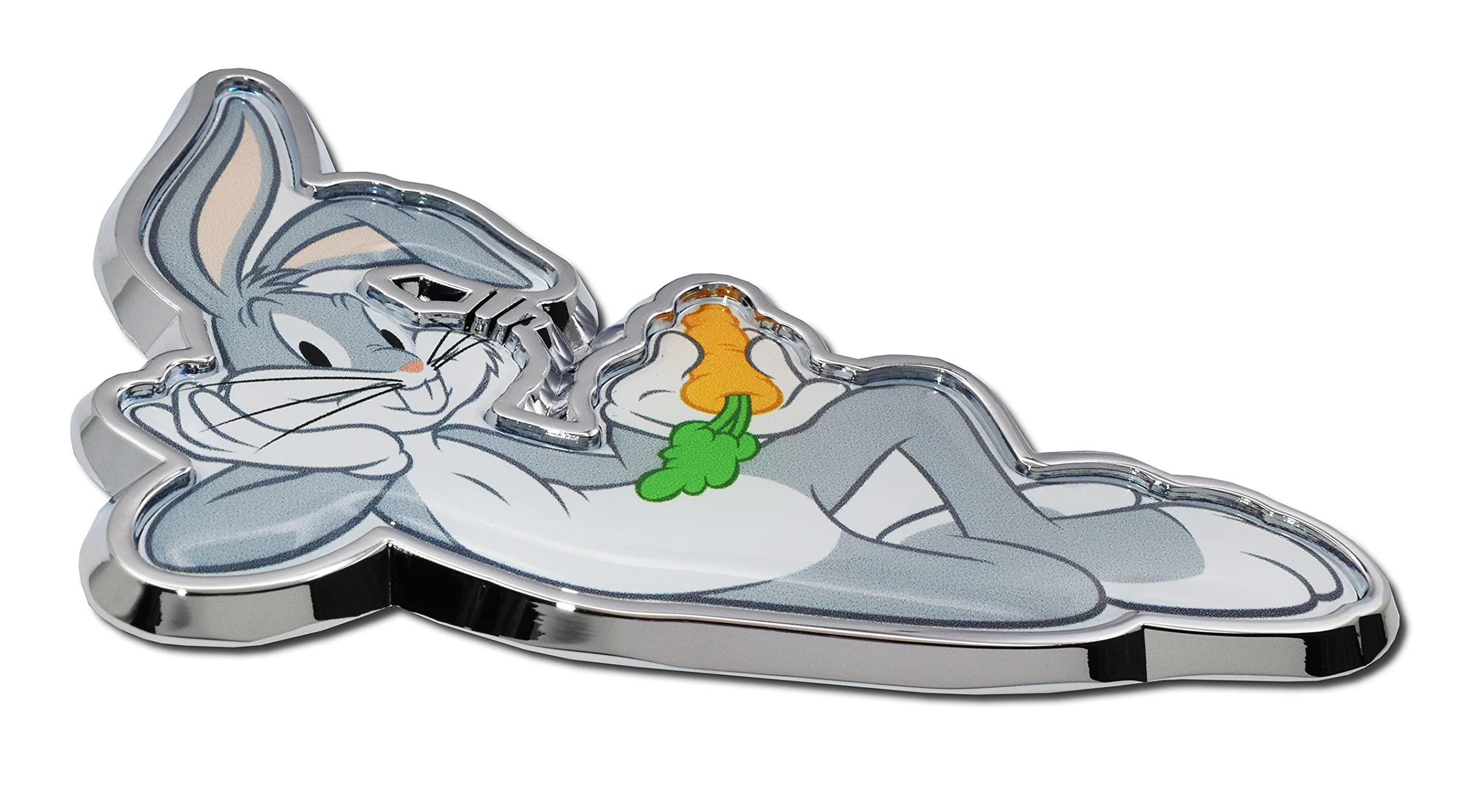 Elektroplate Bugs Bunny All Metal Car Emblem | Weatherproof | Universal Fit 3.6" x 2.5"