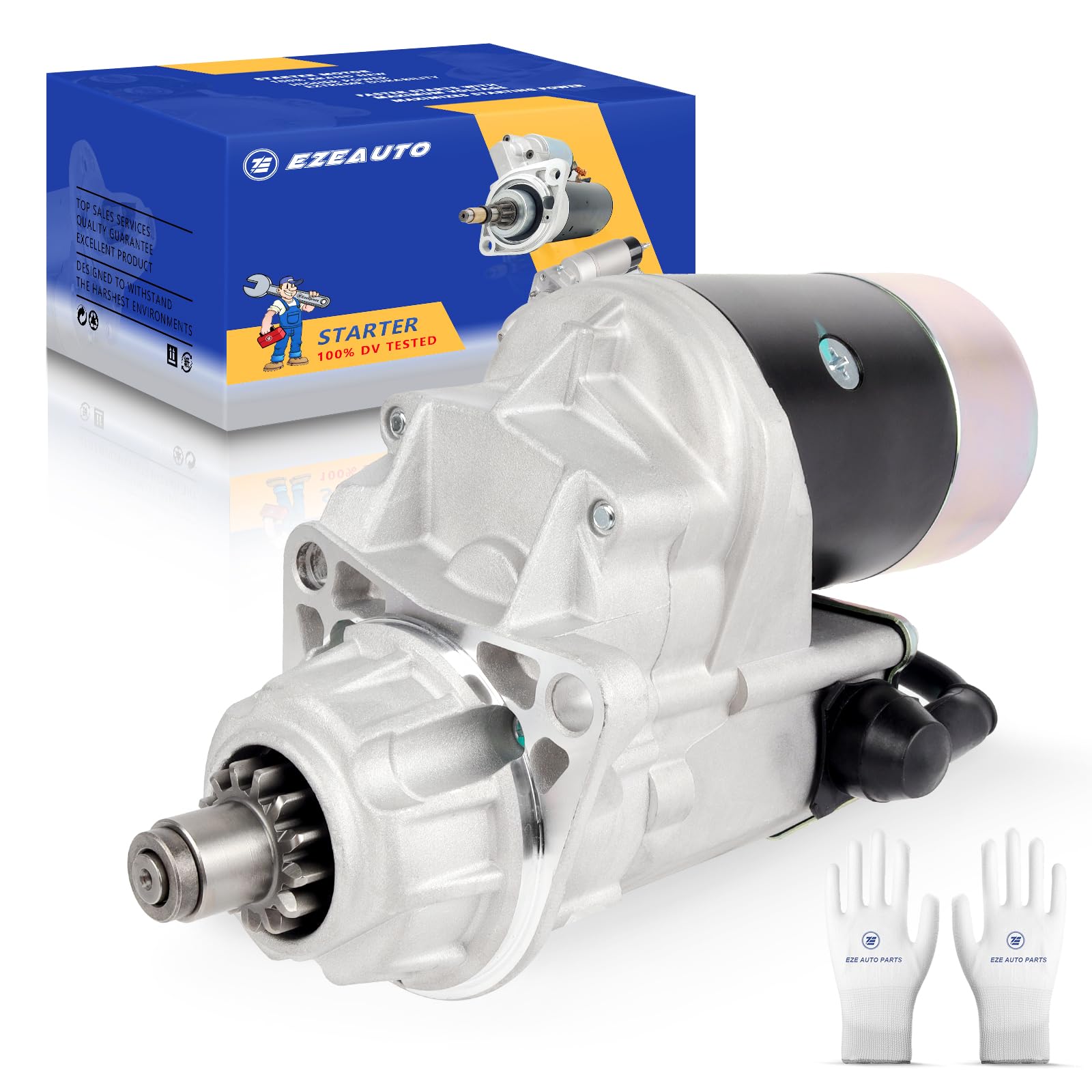 Ezexpreze Dodge Cummins Starter Replacement New for 1994-2002 Ram 2500 3500 5.9 L L6, 1994-on Cummins Diesl Engines B Series 5.9