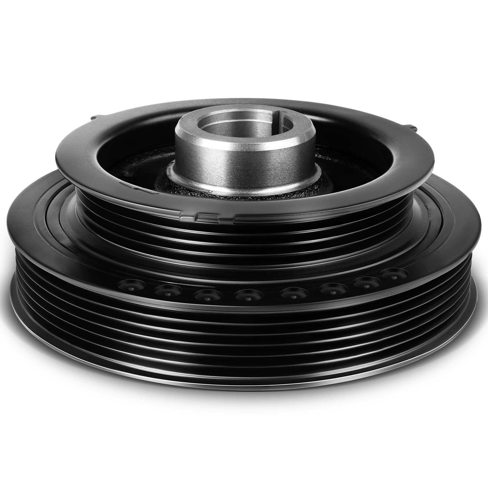 OCPTY Harmonic Balancer Crankshaft Belt Drive Pulley Fits 1996-2001 for Infiniti I30 1995-2001 for Nissan Maxima